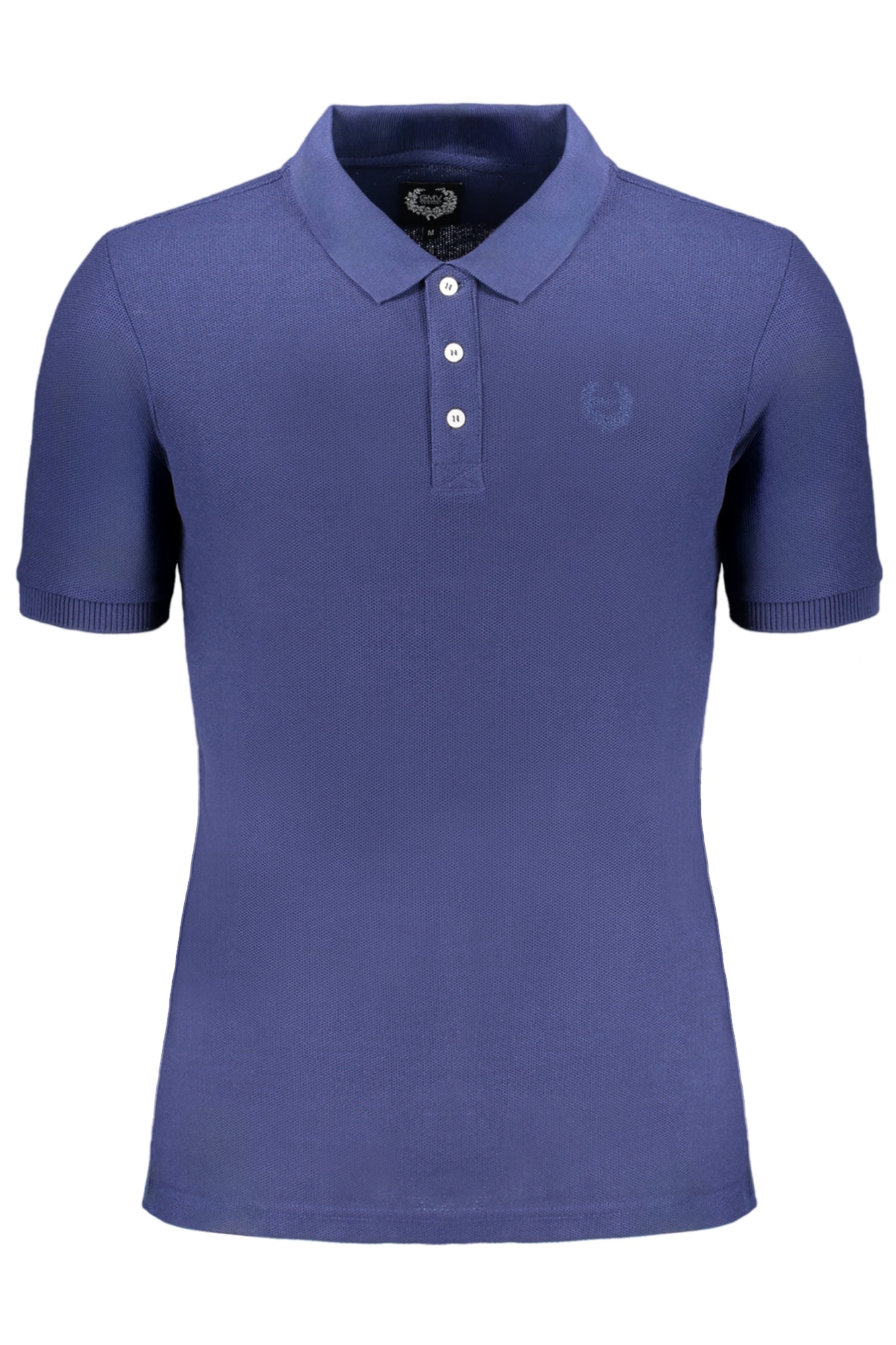 GIAN MARCO VENTURI HERREN-KURZÄRMELIGES POLOSHIRT BLAU