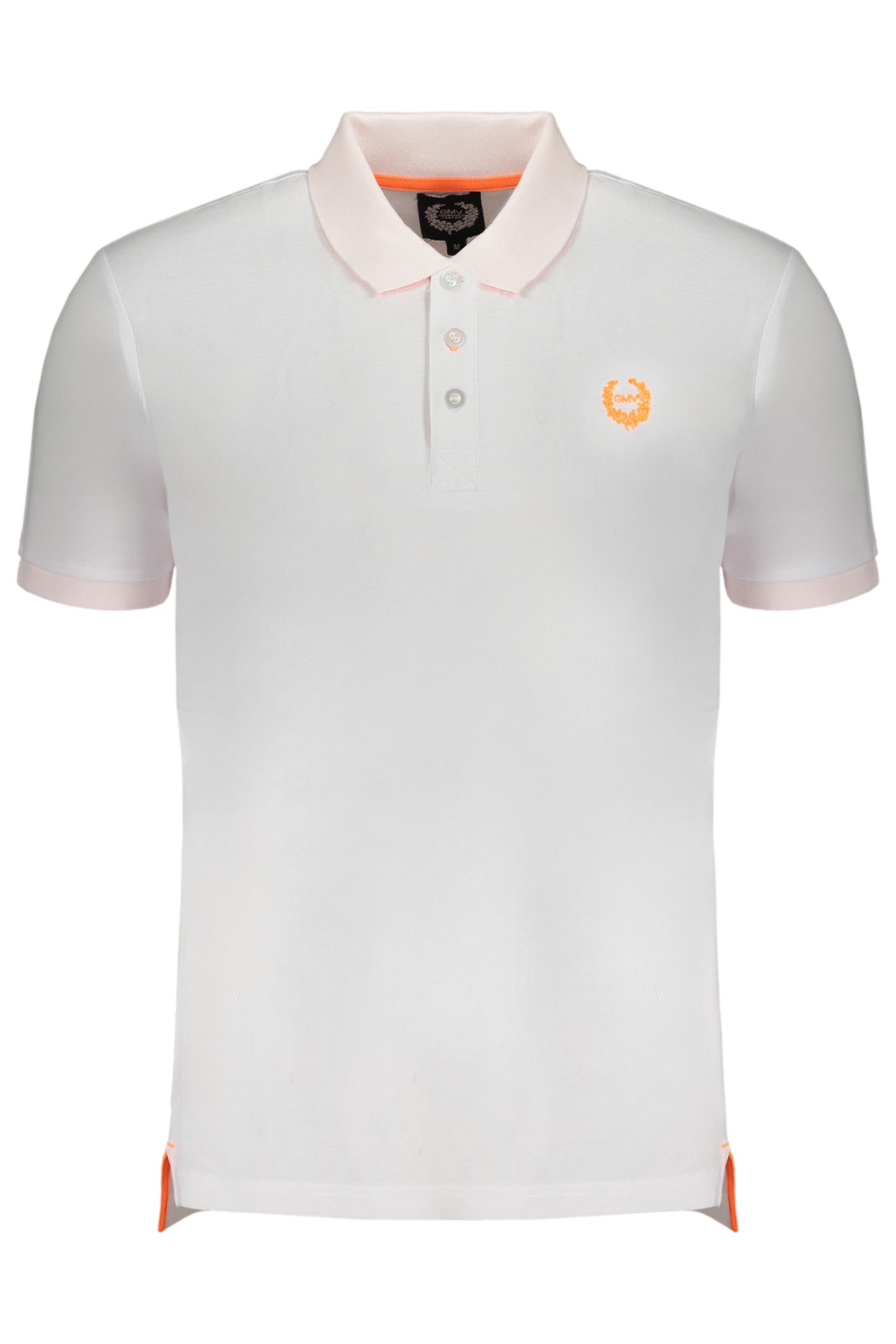 GIAN MARCO VENTURI WEISSES KURZÄRMELIGES POLOSHIRT FÜR HERREN