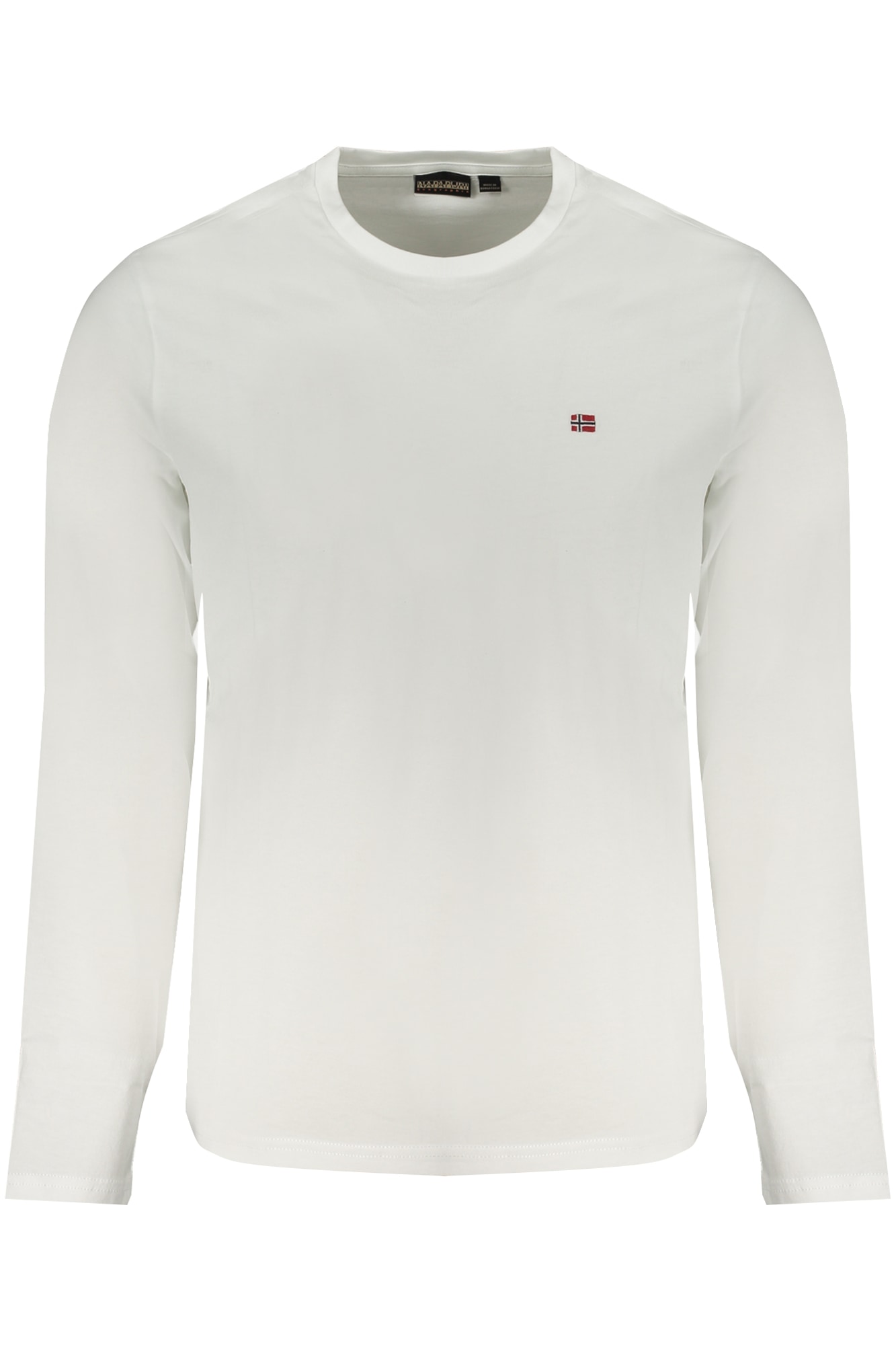 NAPAPIJRI WEISSES LANGARM-T-SHIRT FÜR HERREN