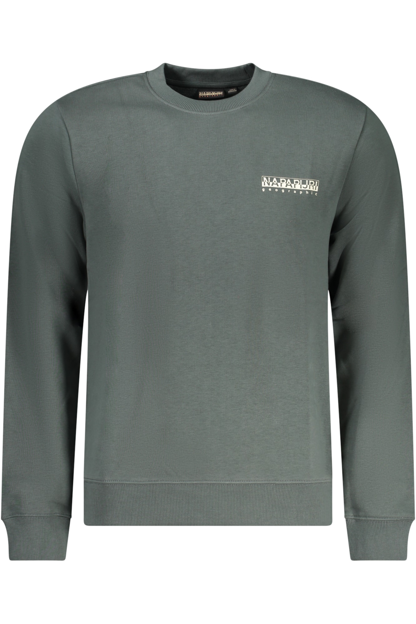 NAPAPIJRI GRÜNES HERREN-SWEATSHIRT MIT REISSVERSCHLUSS