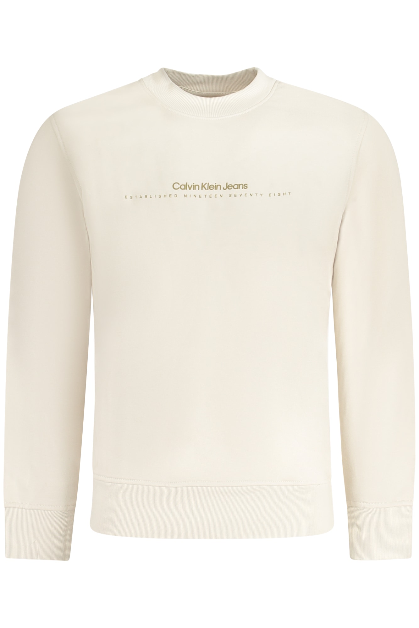 CALVIN KLEIN SWEATSHIRT OHNE REISSVERSCHLUSS HERREN BEIGE