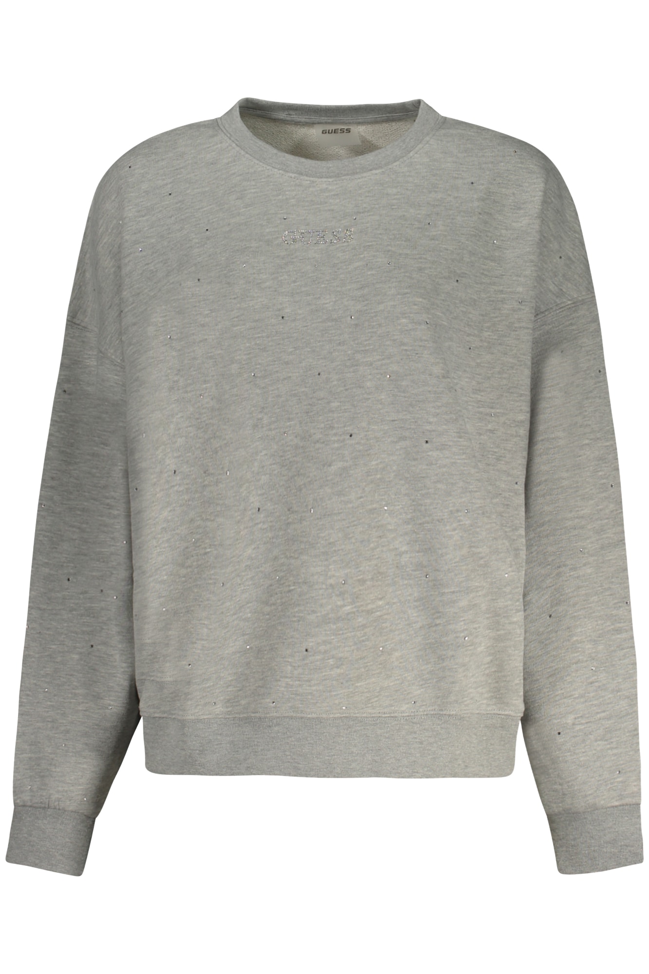 GUESS JEANS SWEATSHIRT OHNE REISSVERSCHLUSS DAMEN GRAU