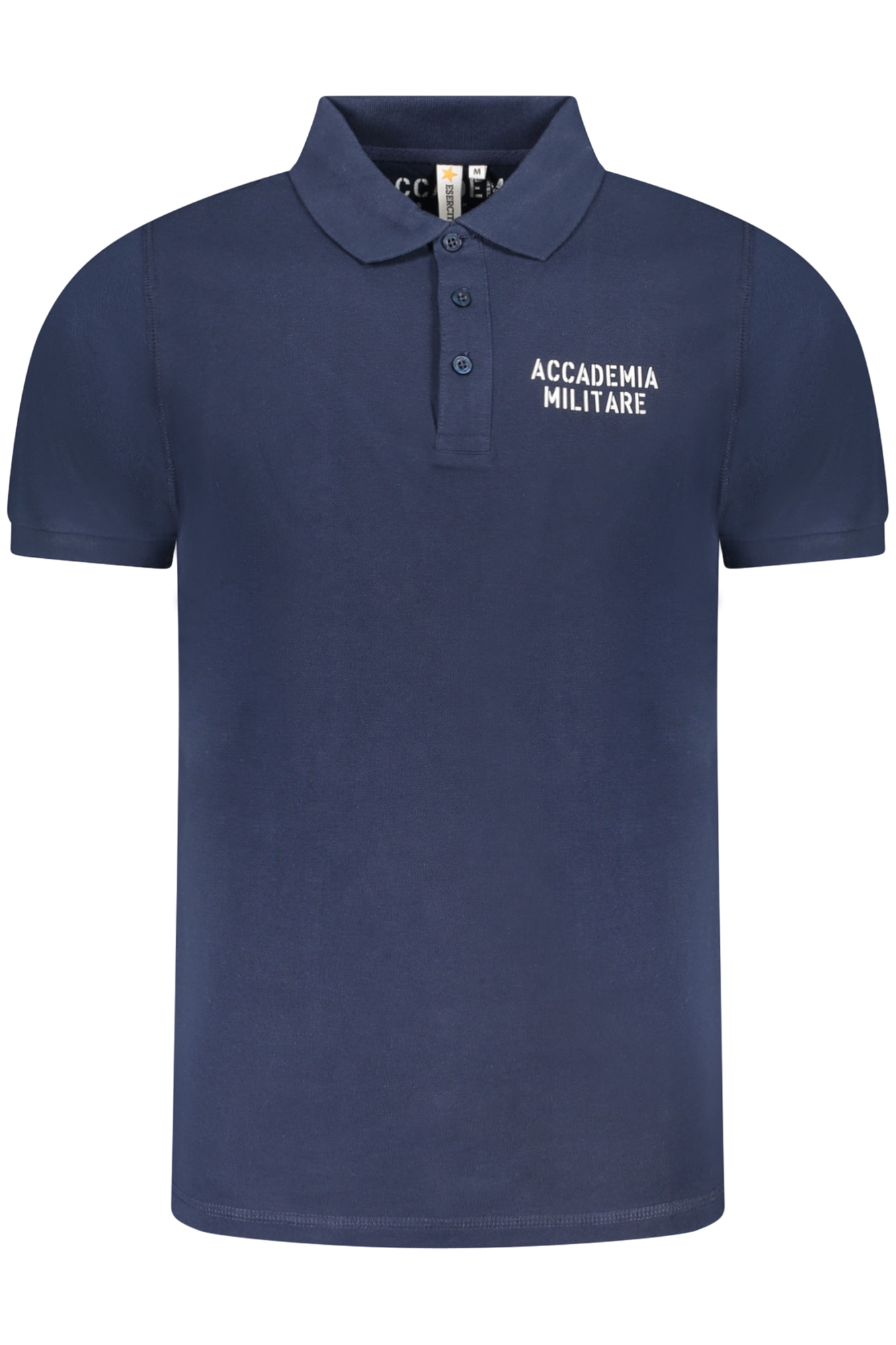 BLAUES KURZARM-POLOSHIRT DER MILITARY ACADEMY FÜR HERREN