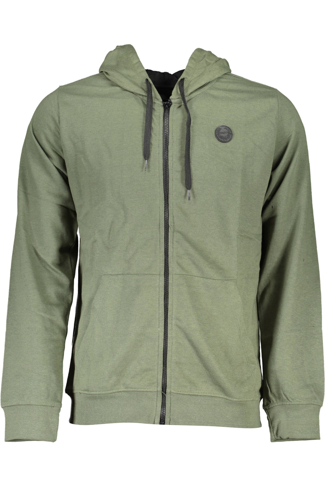 GIAN MARCO VENTURI HERREN-SWEATSHIRT MIT ZIP GRÜN