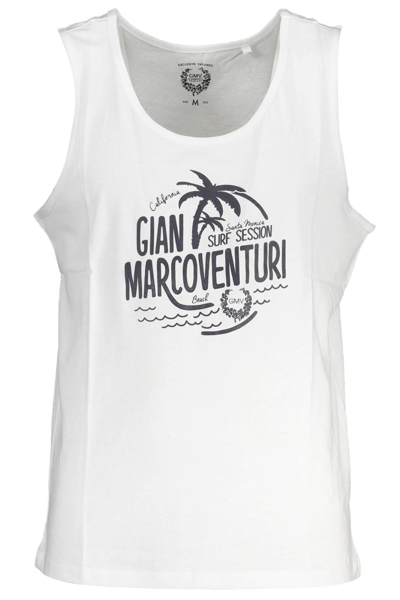 GIAN MARCO VENTURI HERREN-TANKTOP WEISS