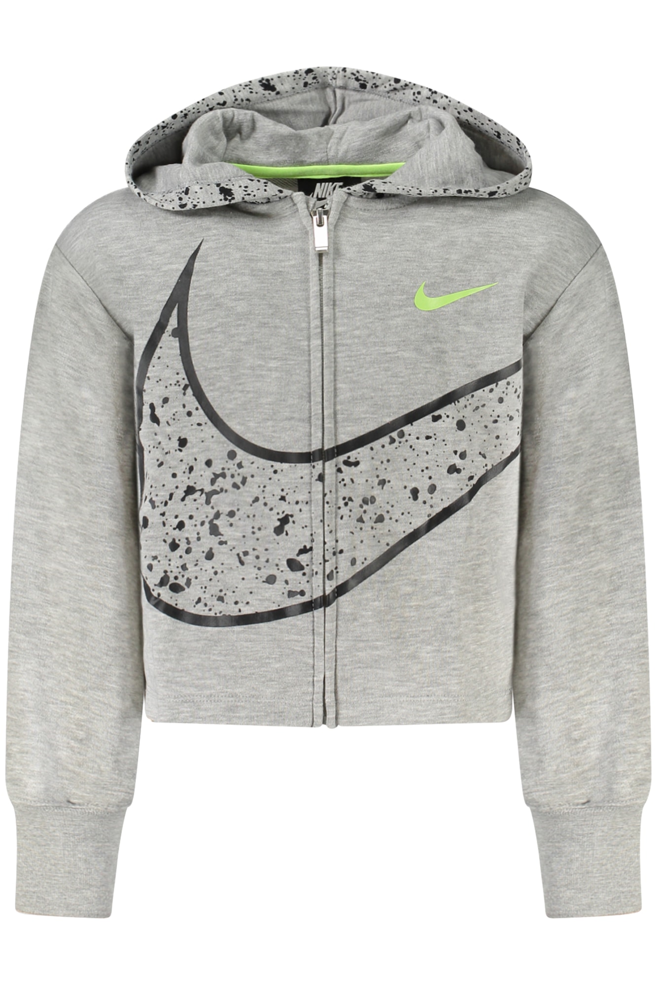 NIKE SWEATSHIRT MIT REISSVERSCHLUSS FÜR MÄDCHEN, GRAU