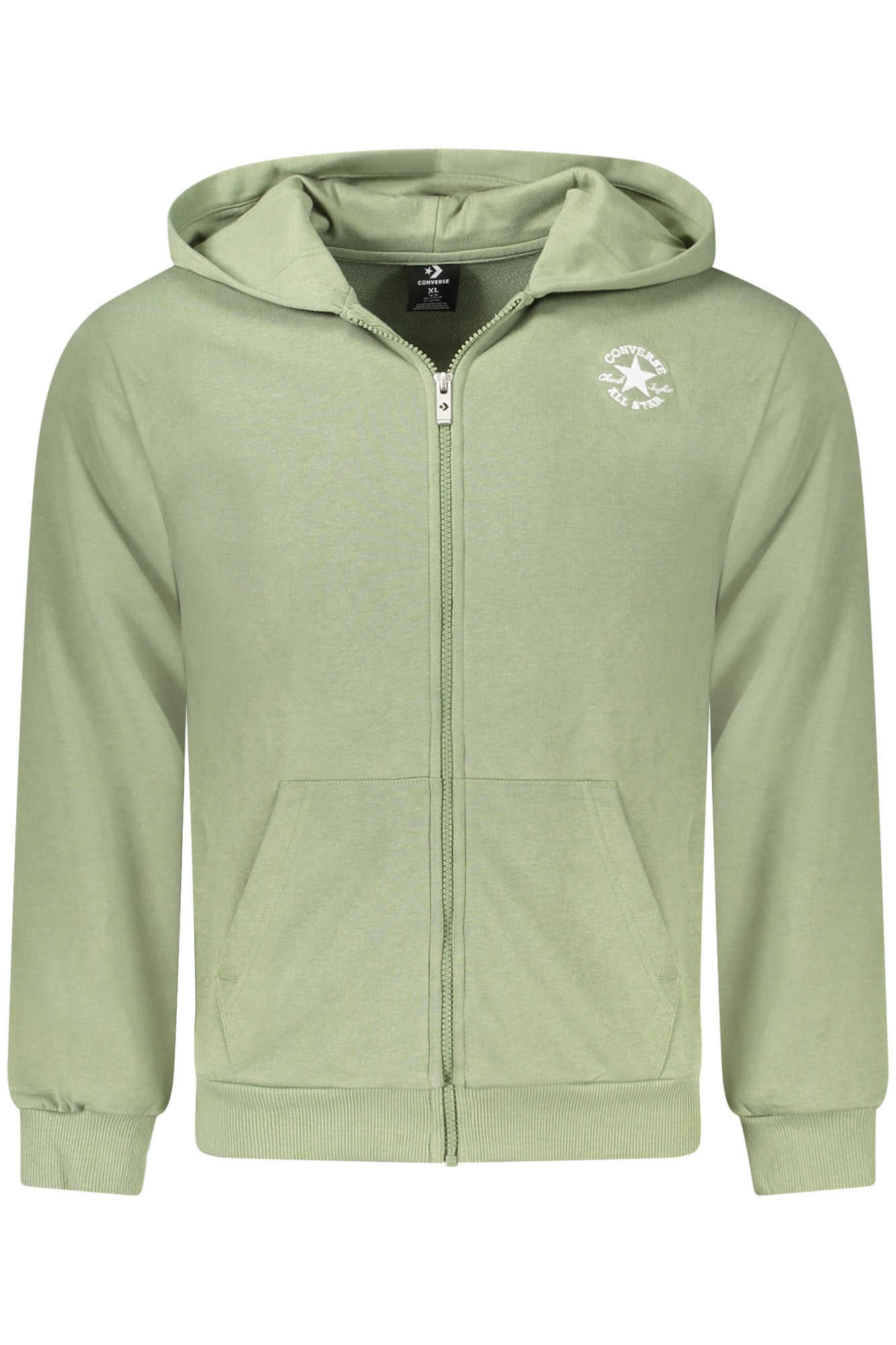 CONVERSE KINDER GRÜNES SWEATSHIRT MIT REISSVERSCHLUSS