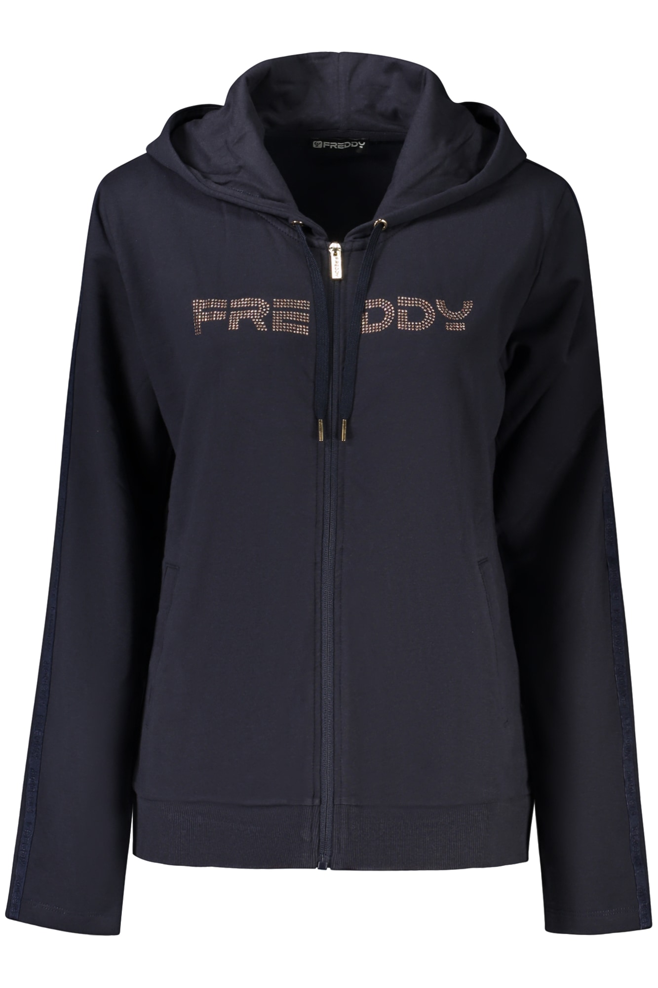 FREDDY BLAUES DAMEN-SWEATSHIRT MIT REISSVERSCHLUSS