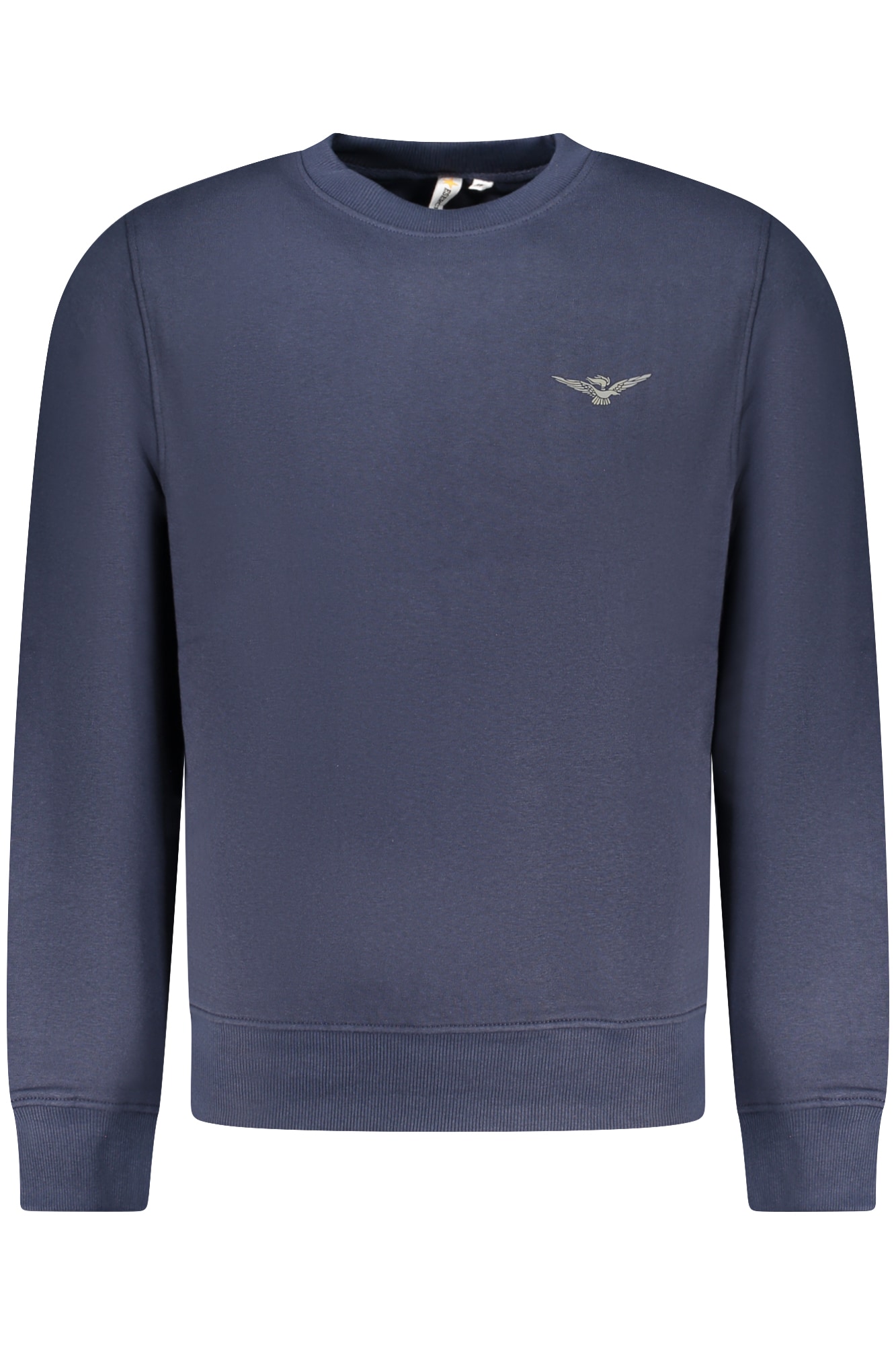 MILITARY ACADEMY HERREN-SWEATSHIRT MIT REISSVERSCHLUSS, BLAU