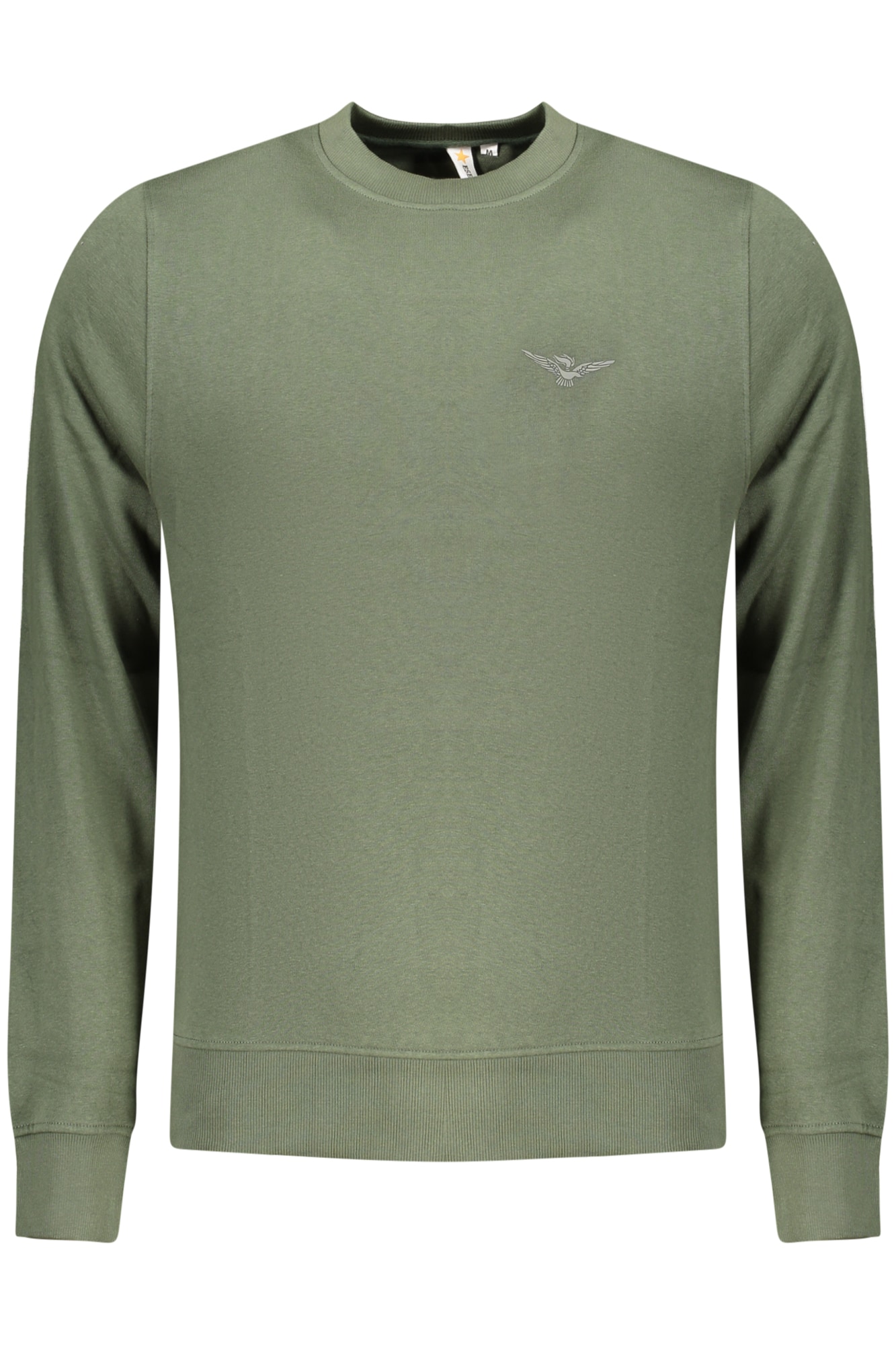 MILITARY ACADEMY HERREN-SWEATSHIRT MIT REISSVERSCHLUSS, GRÜN