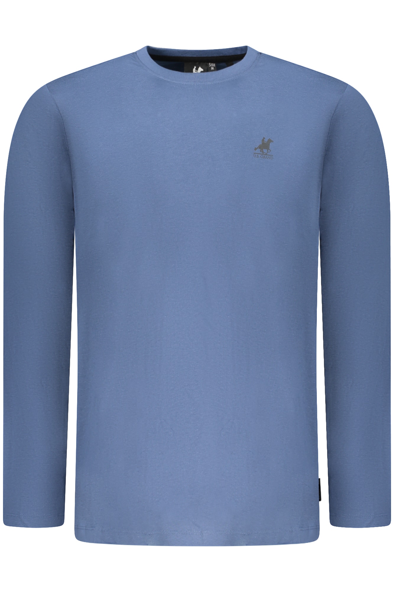 US GRAND Herren Langarm-T-Shirt Blau