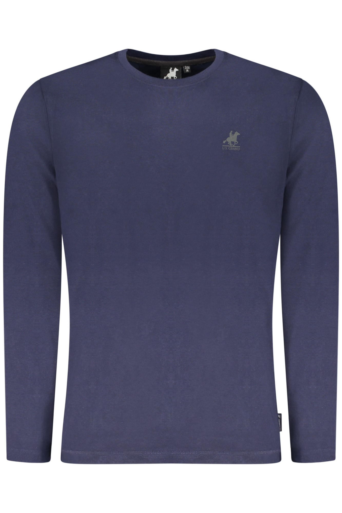 US GRAND Herren Langarm-T-Shirt Blau