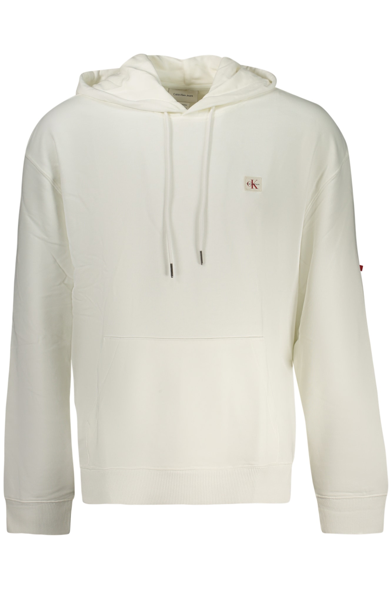 CALVIN KLEIN Herren-Sweatshirt mit Reißverschluss, weiß