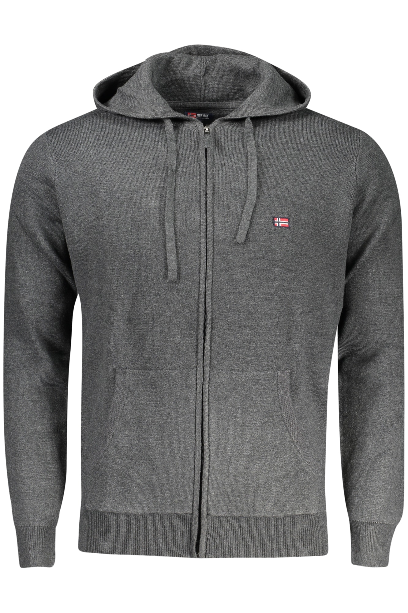NORWEGEN 1963 GRAUER HERREN-STRICKJACKE