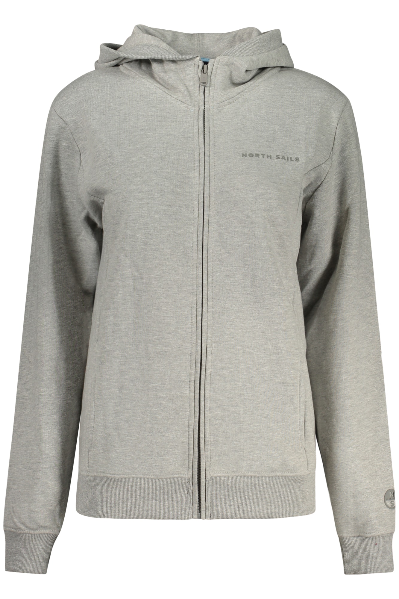 NORTH SAILS DAMEN-SWEATSHIRT MIT REISSVERSCHLUSS, GRAU