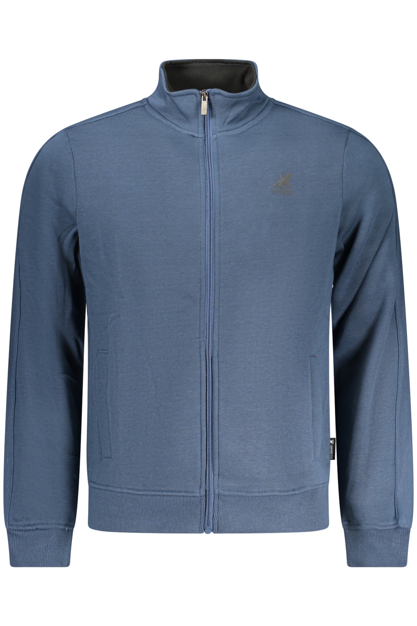 US GRAND Herren-Sweatshirt mit Reißverschluss, blau