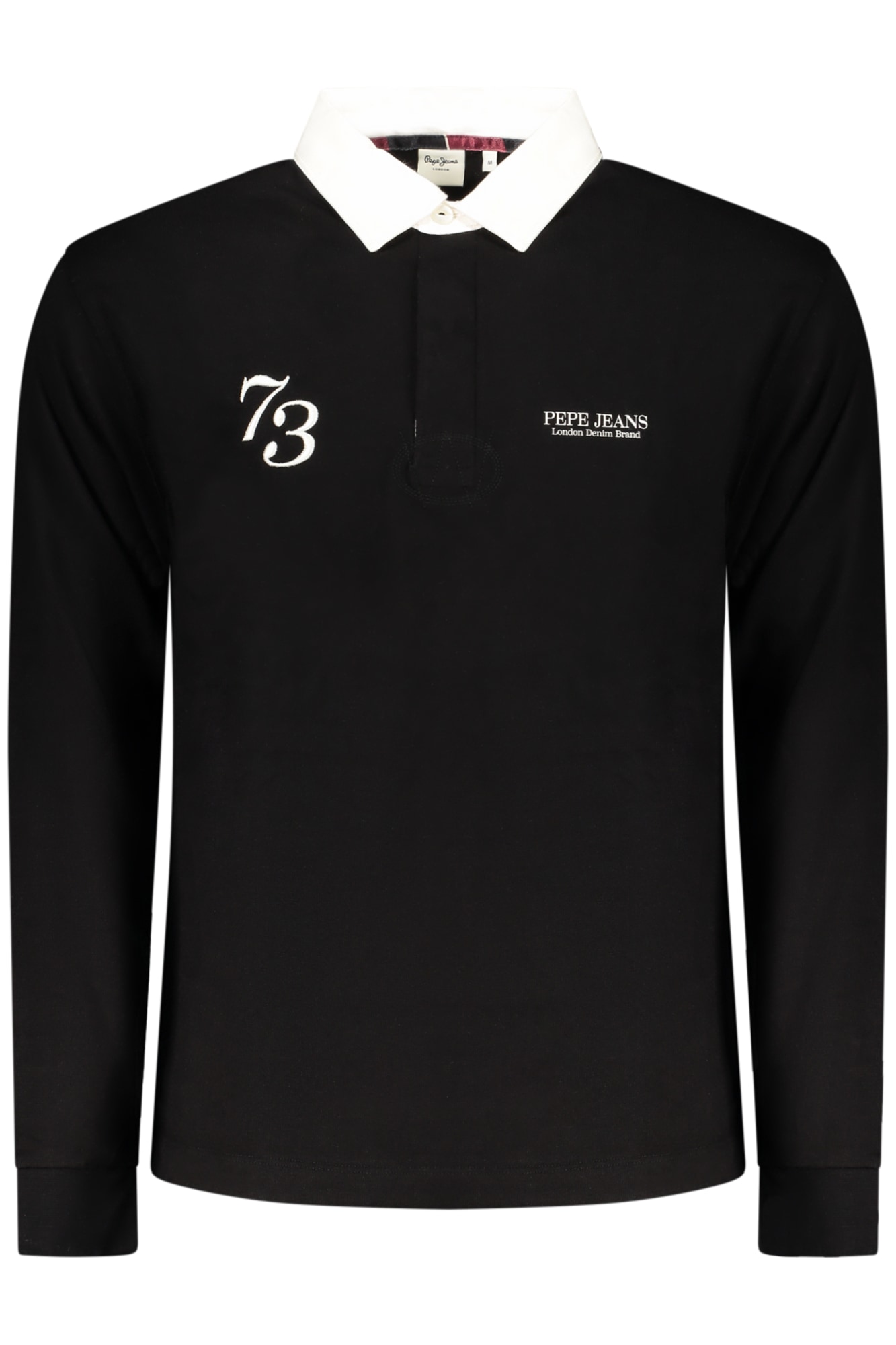 PEPE JEANS Herren-Poloshirt, langärmelig, schwarz