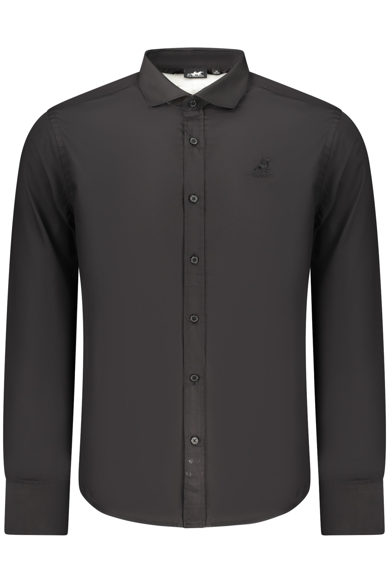 US GRAND Herren Langarmhemd, schwarz