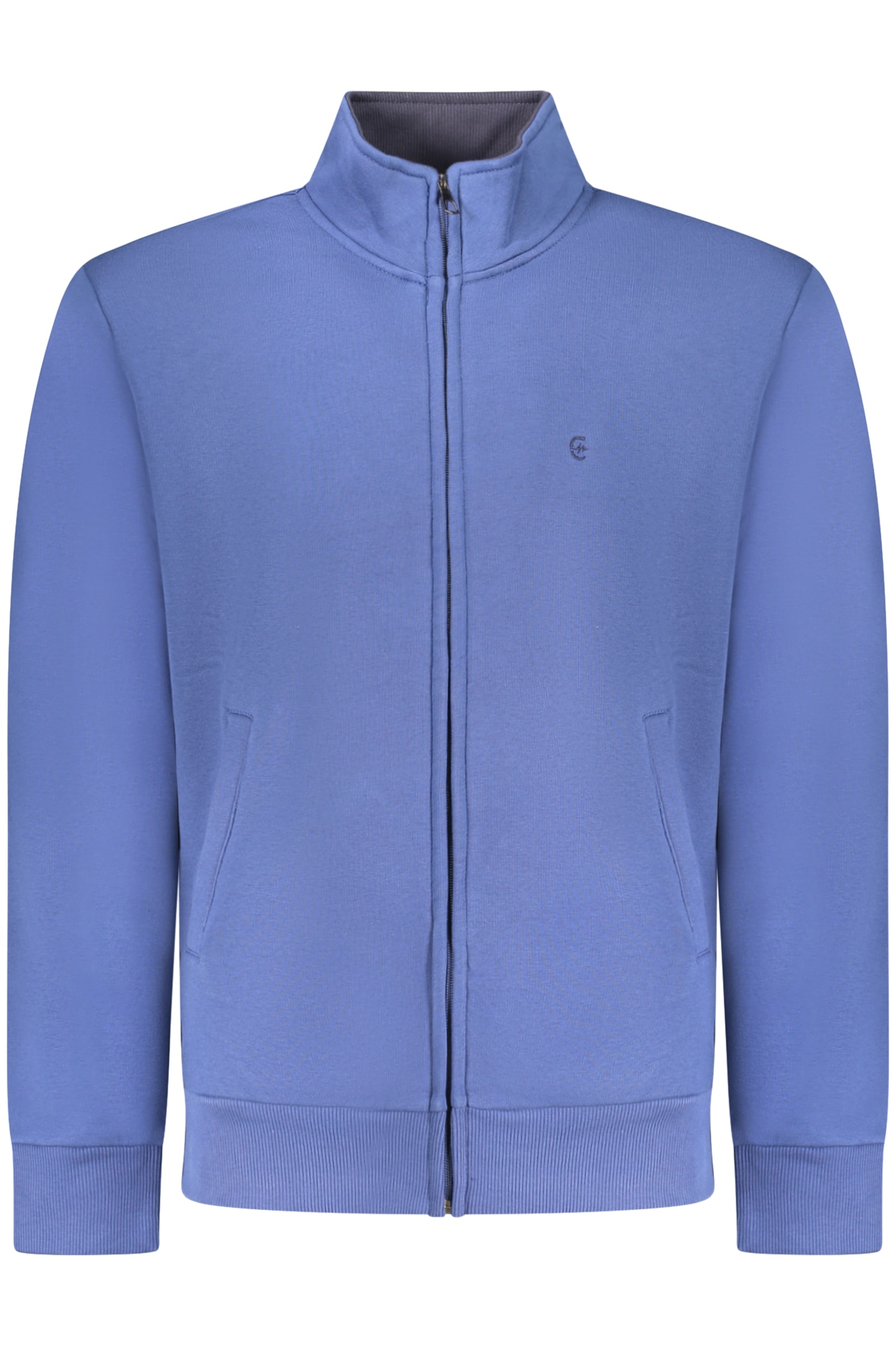 COVERI MOVING HERREN BLAUES REISSVERSCHLUSS-SWEATSHIRT
