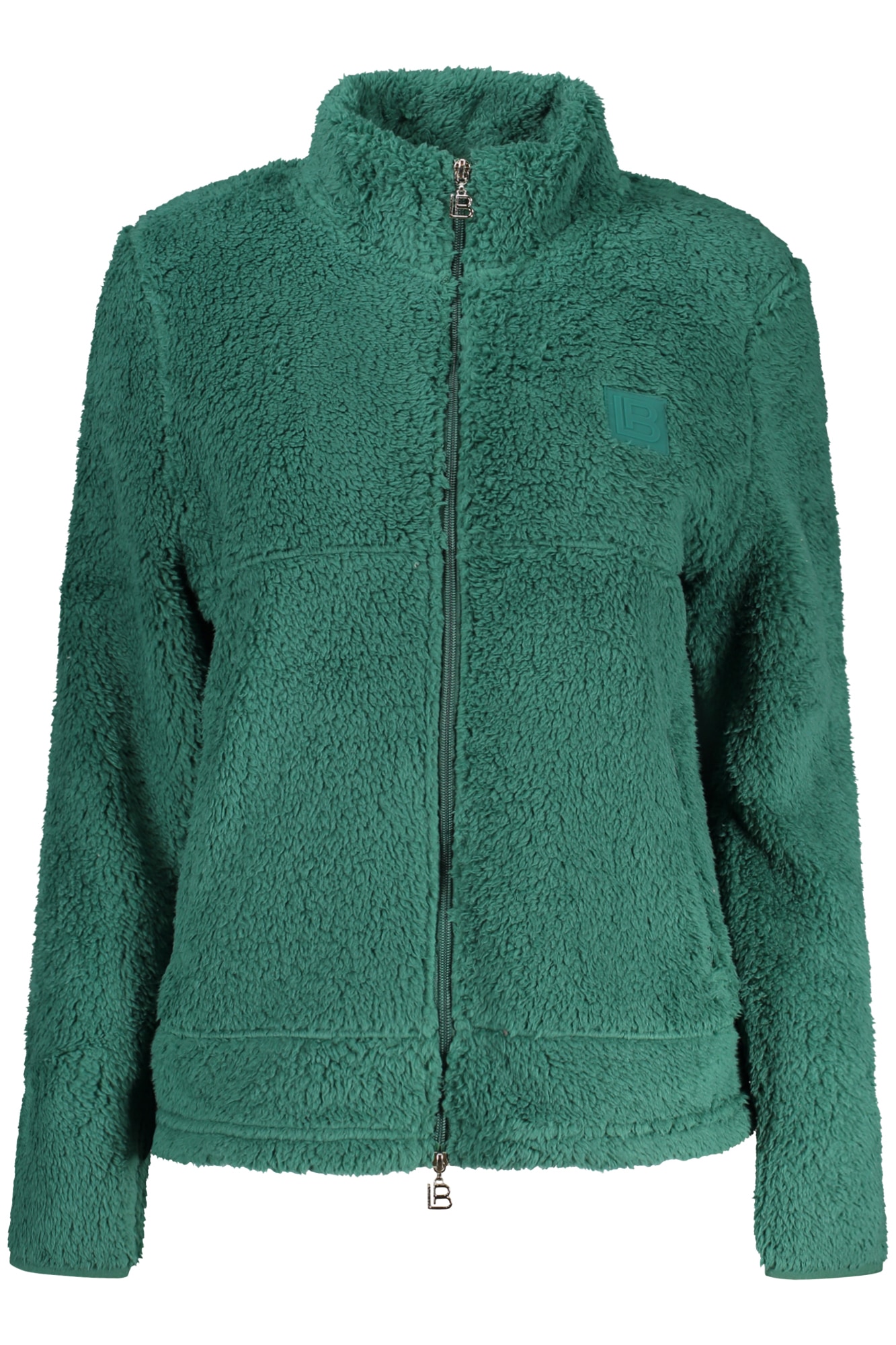 LAURA BIAGIOTTI DAMEN-SWEATSHIRT MIT REISSVERSCHLUSS, BRAUNE FARBE