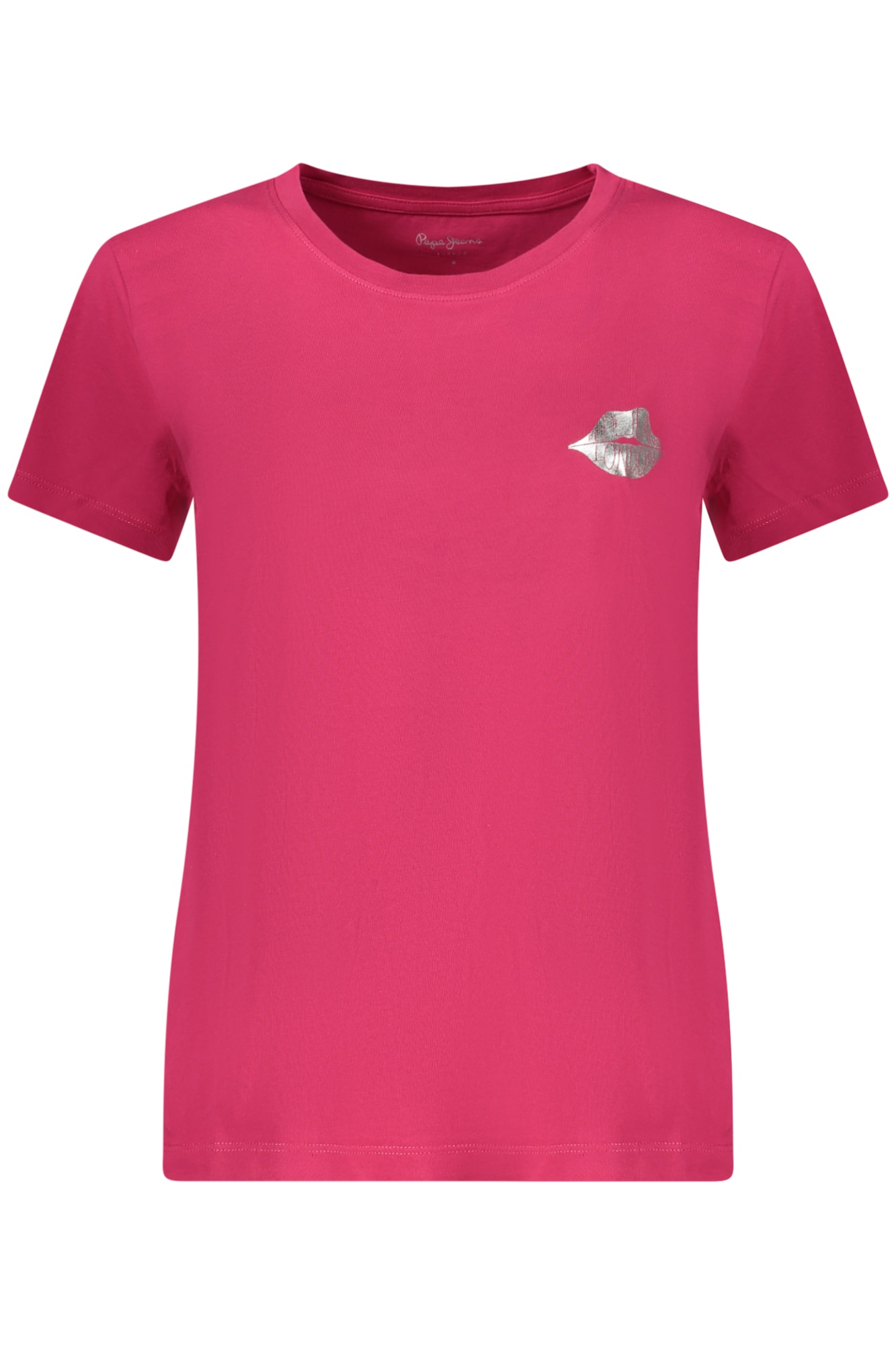 PEPE JEANS DAMEN-T-SHIRT MIT KURZEN ÄRMELN, ROT