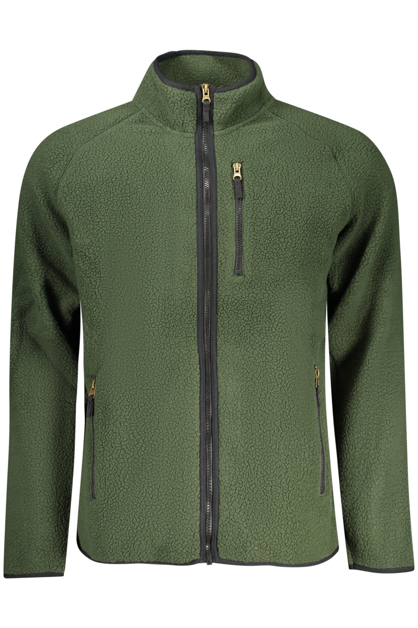 US GRAND Herren-Sweatshirt mit Reißverschluss, grün