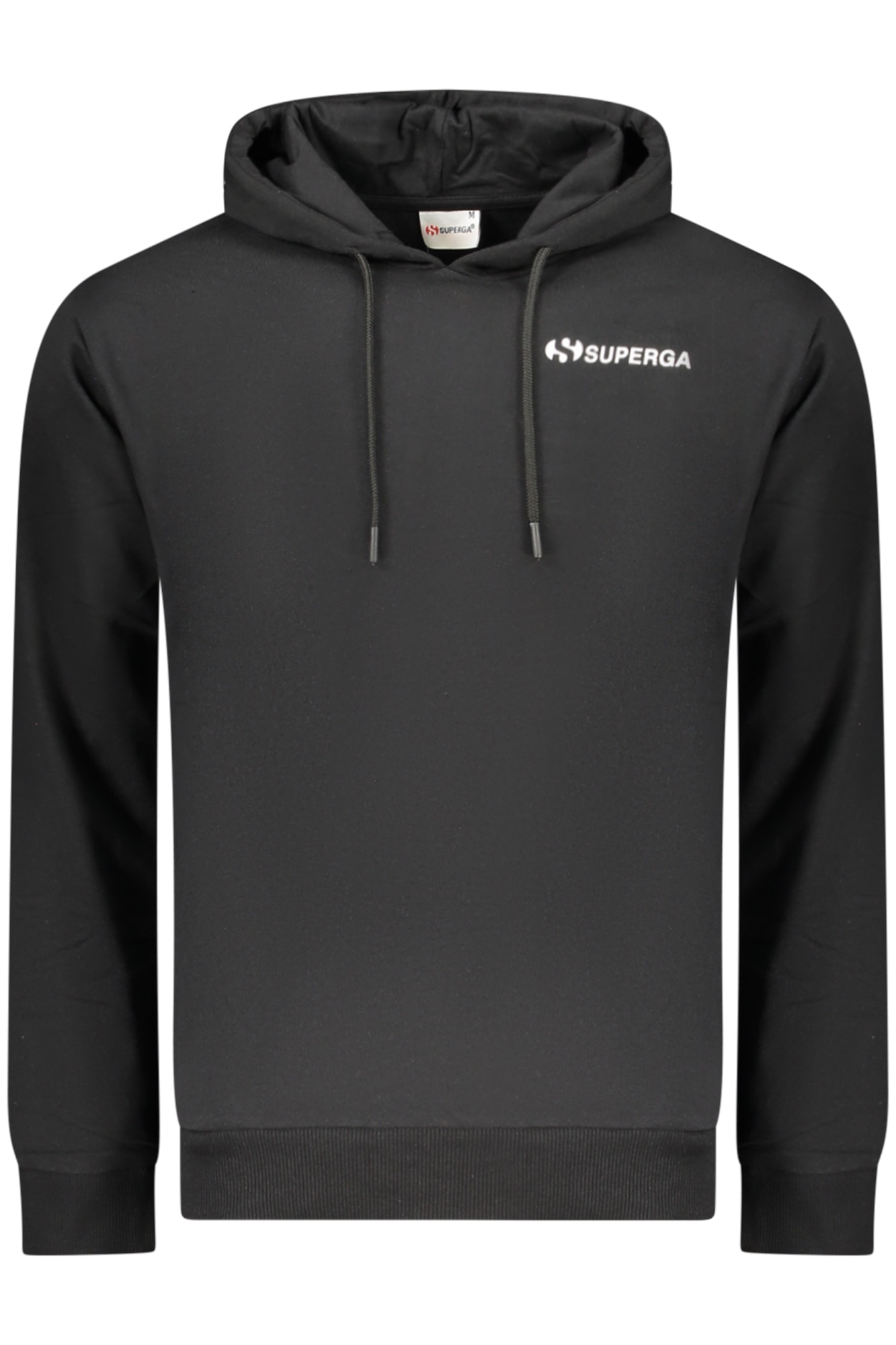 SUPERGA Herren-Sweatshirt mit Reißverschluss, schwarz