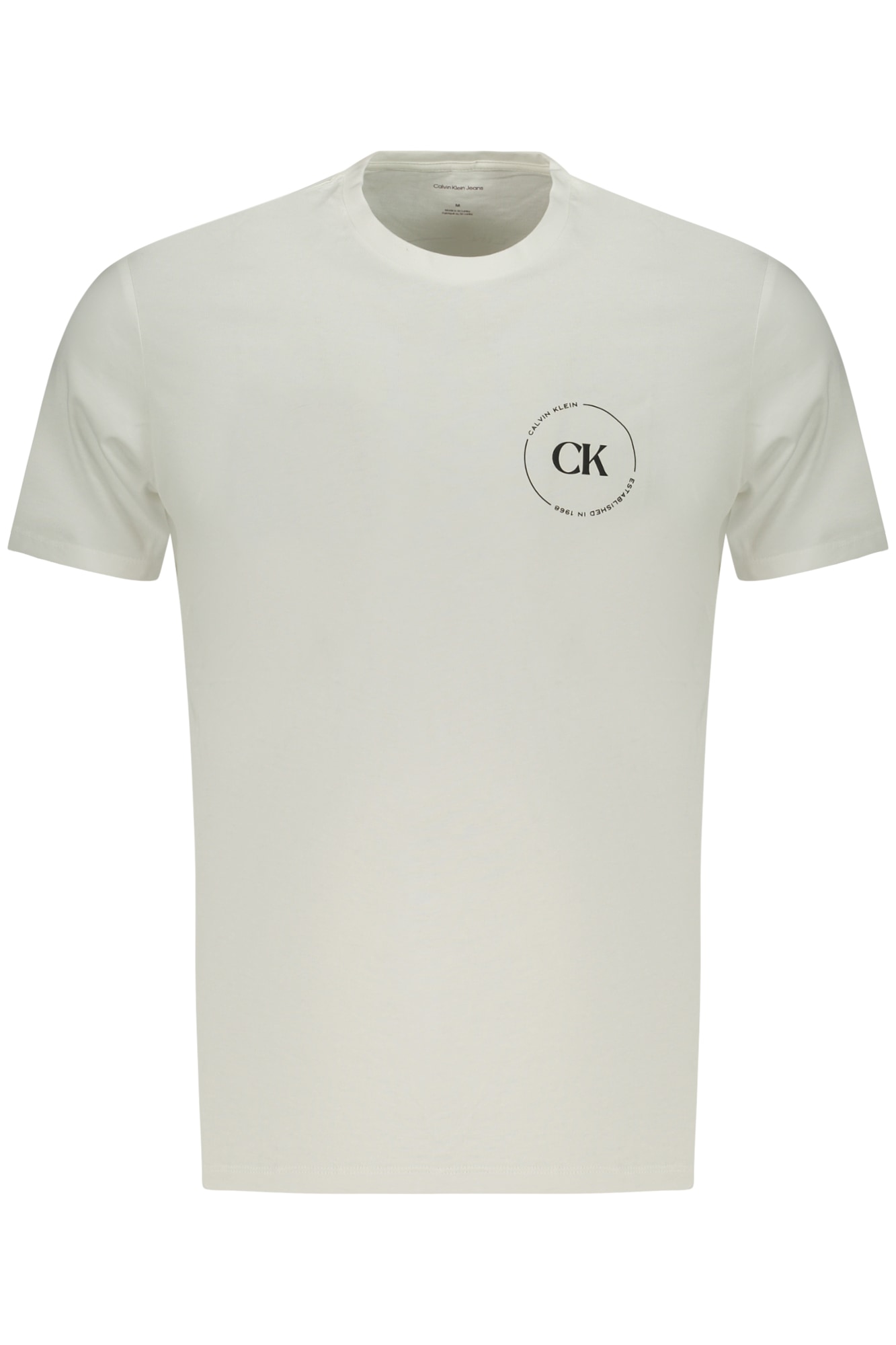 CALVIN KLEIN HERREN-T-SHIRT MIT KURZEN ÄRMELN, WEISS