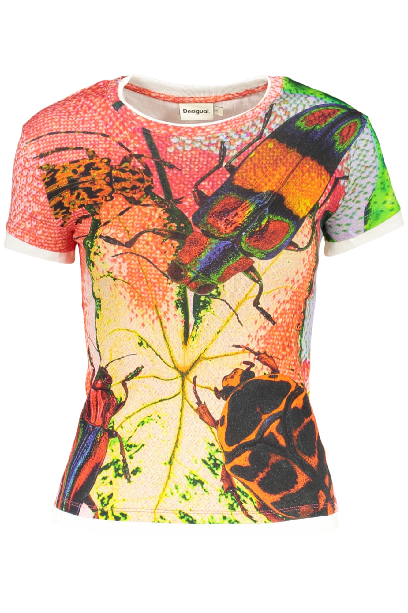 DESIGUAL DAMEN-T-SHIRT MIT KURZEN ÄRMELN, ROT