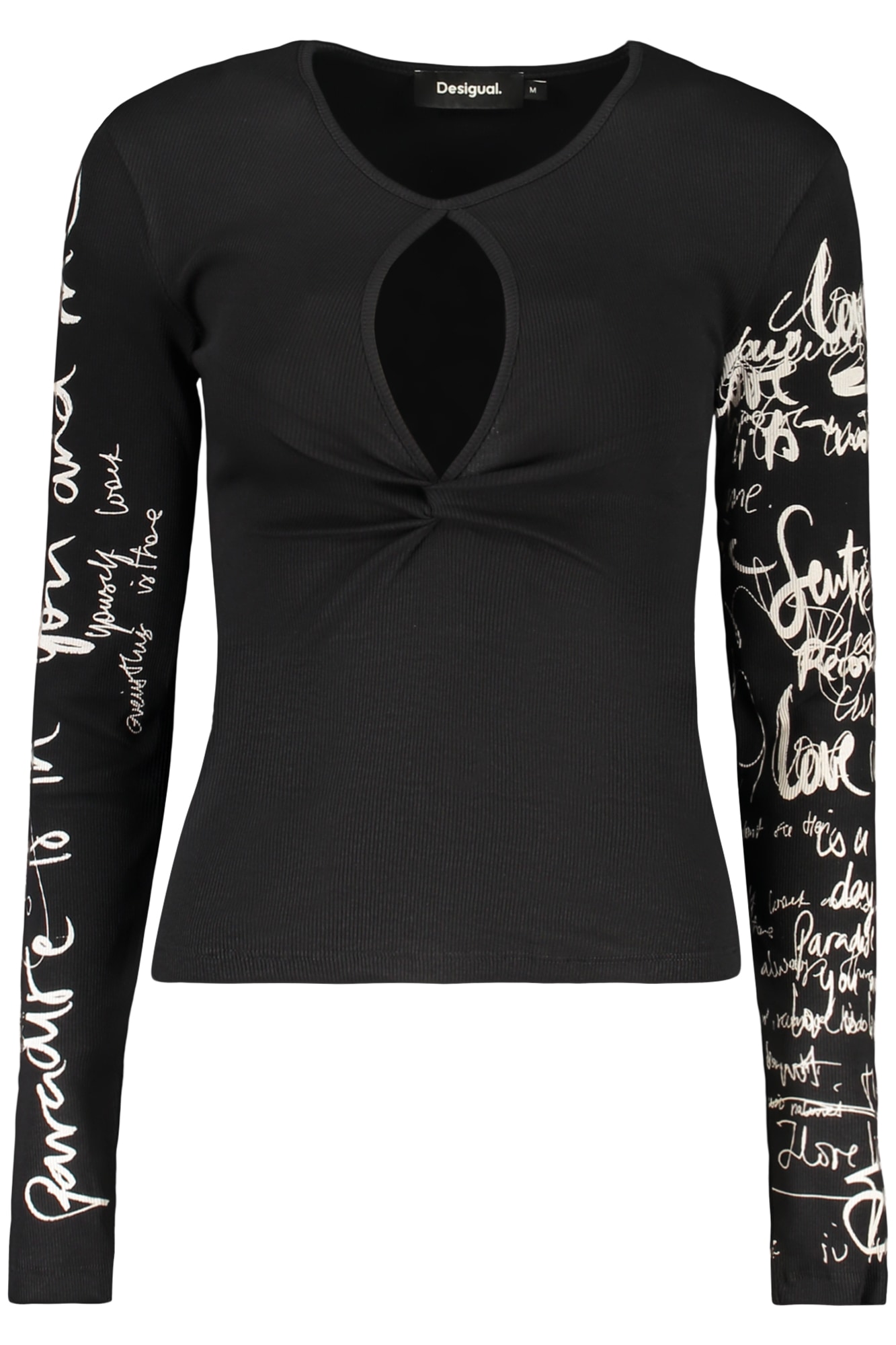 DESIGUAL DAMEN-SCHWARZER PULLOVER
