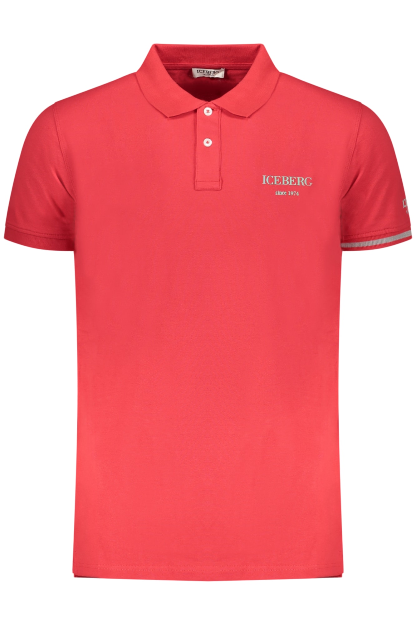 ICEBERG Herren-Poloshirt, kurzärmelig, rot