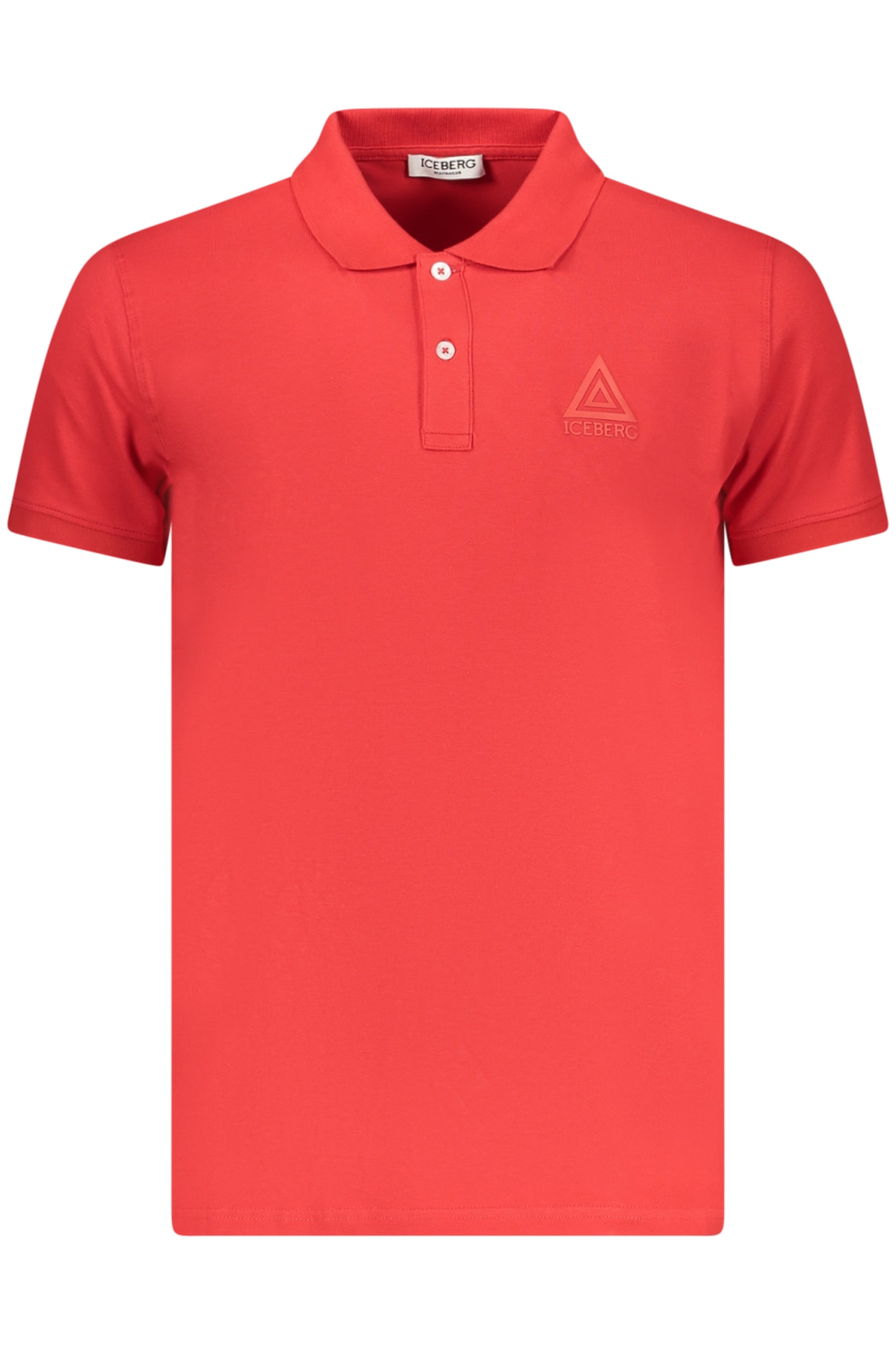 ICEBERG Herren-Poloshirt, kurzärmelig, rot