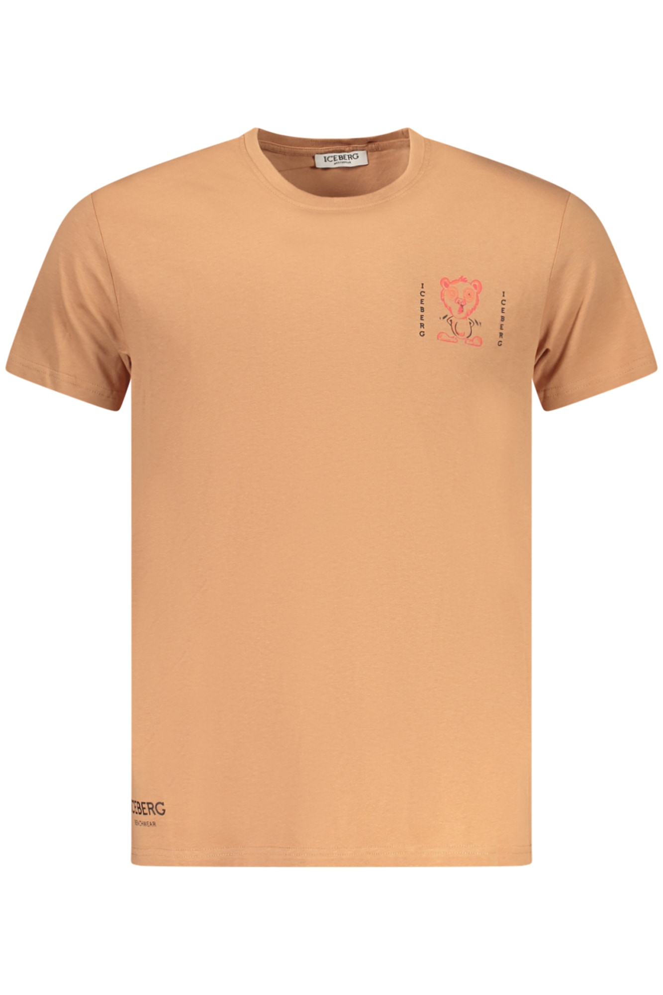 ICEBERG Herren-T-Shirt mit kurzen Ärmeln, braun