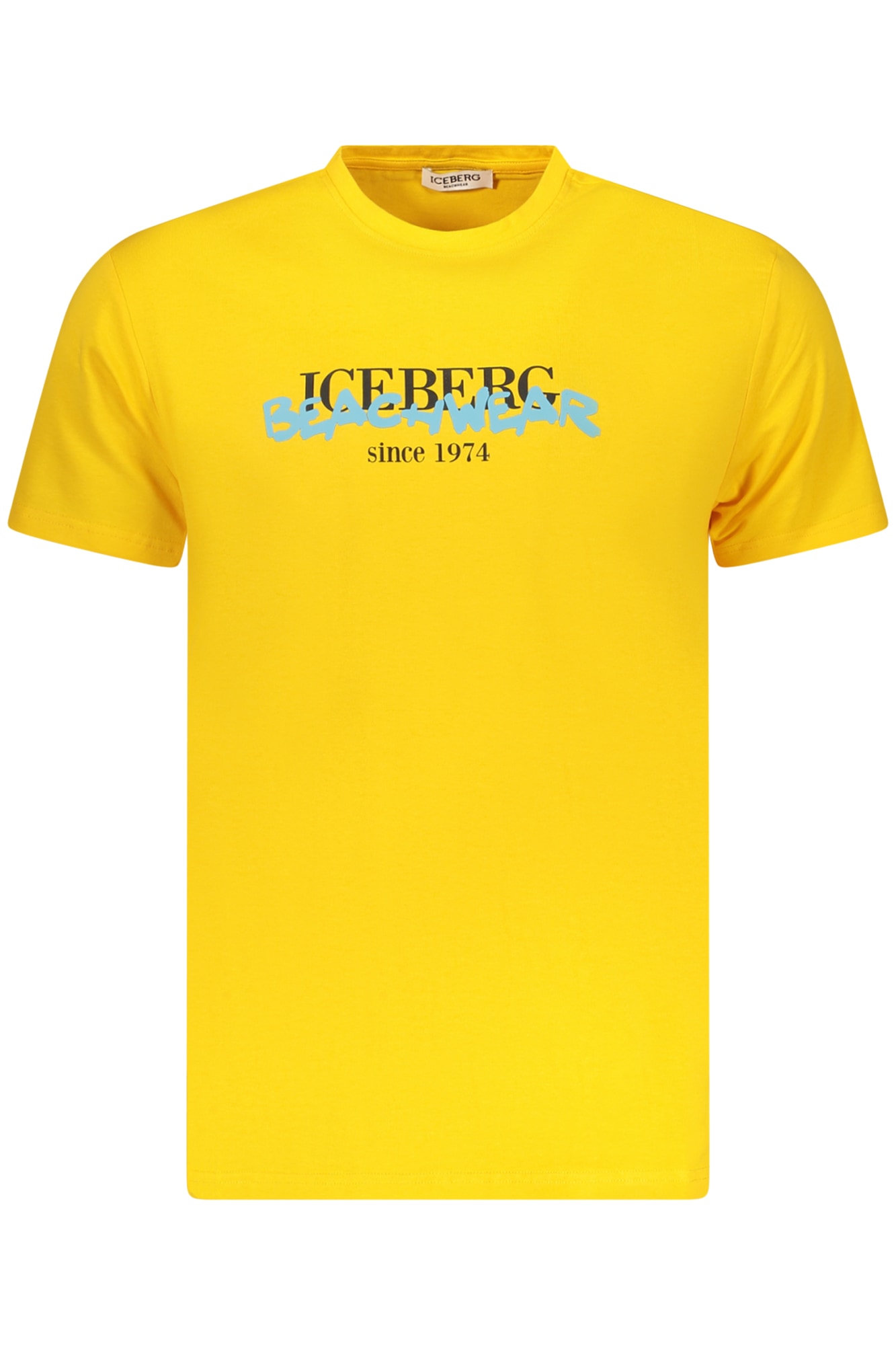 ICEBERG Herren-Kurzarm-T-Shirt Gelb