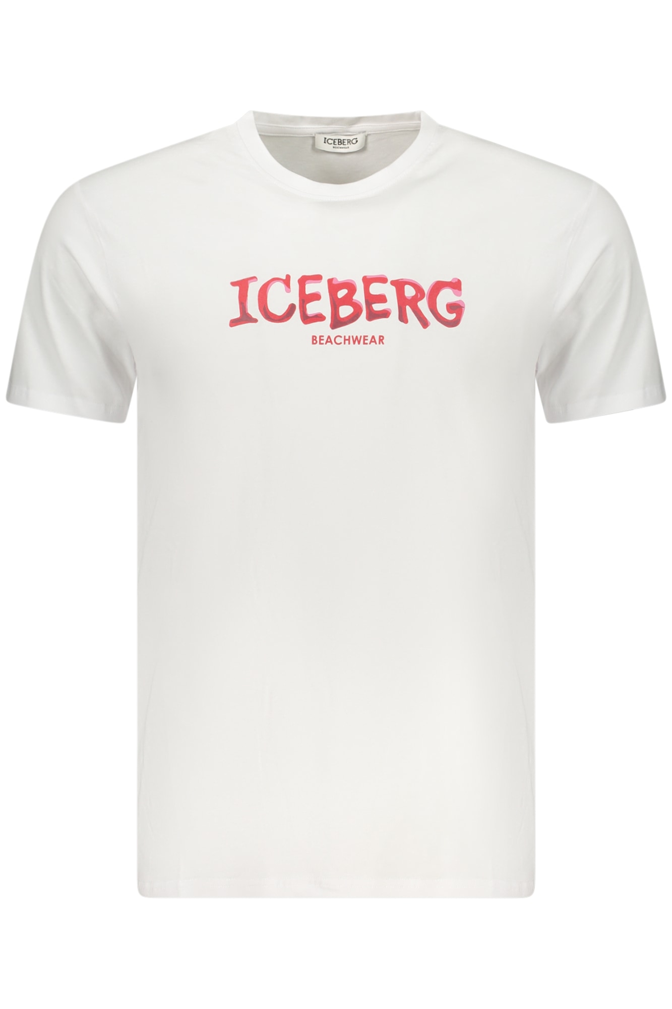 ICEBERG Herren-Kurzarm-T-Shirt, weiß