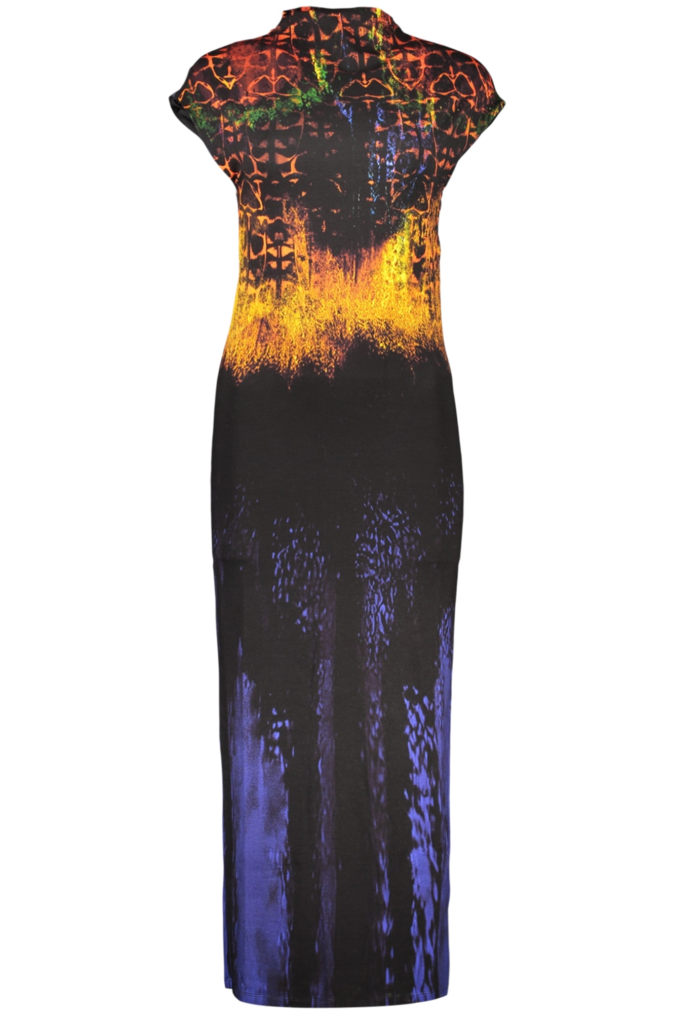 DESIGUAL DAMEN LANGES SCHWARZES KLEID