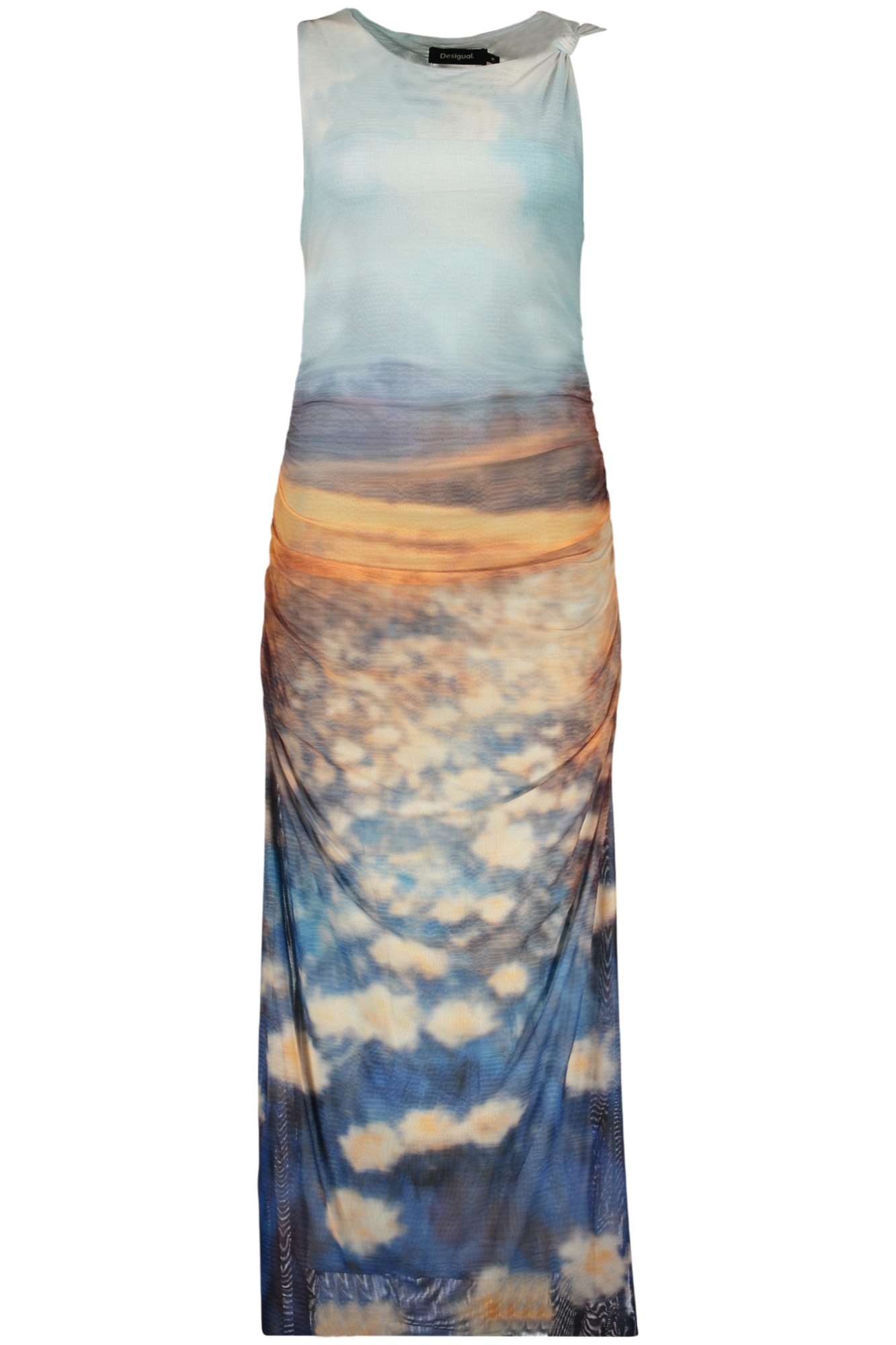 DESIGUAL DAMEN LANGES KLEID, BLAU