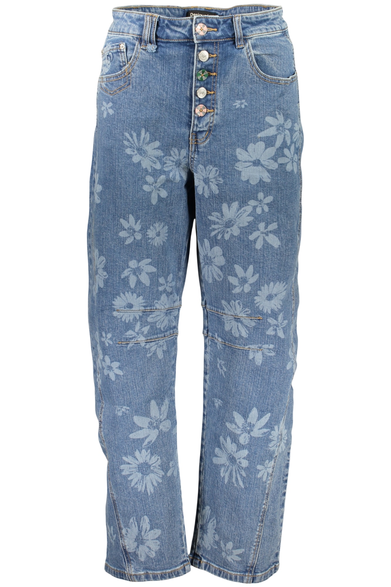 DESIGUAL DAMEN-JEANS AUS DENIM, BLAU