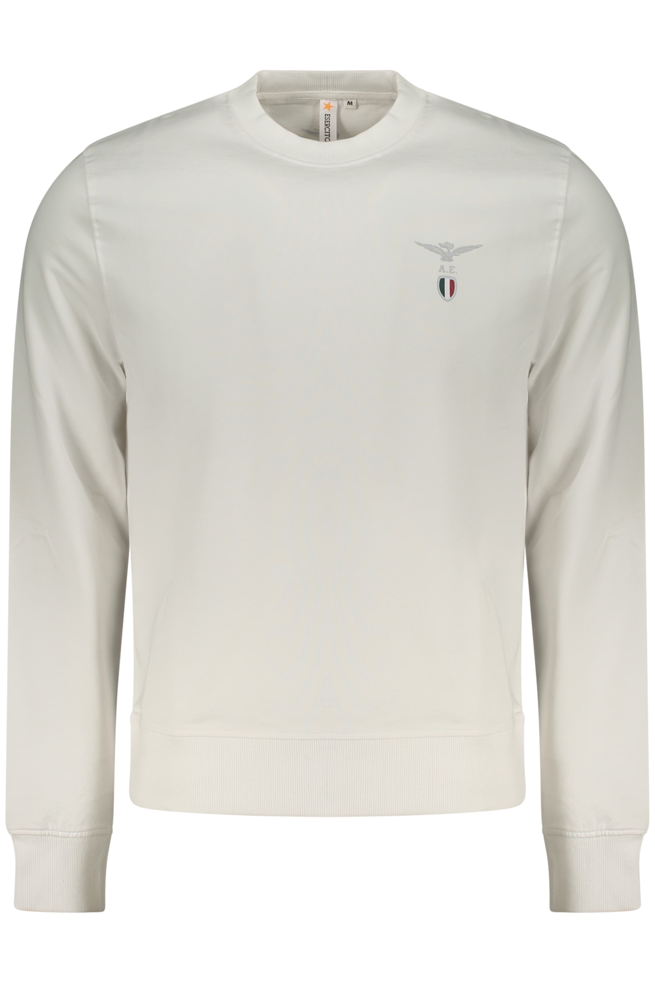 WEISSES HERREN-SWEATSHIRT MIT REISSVERSCHLUSS DER MILITÄRAKADEMIE