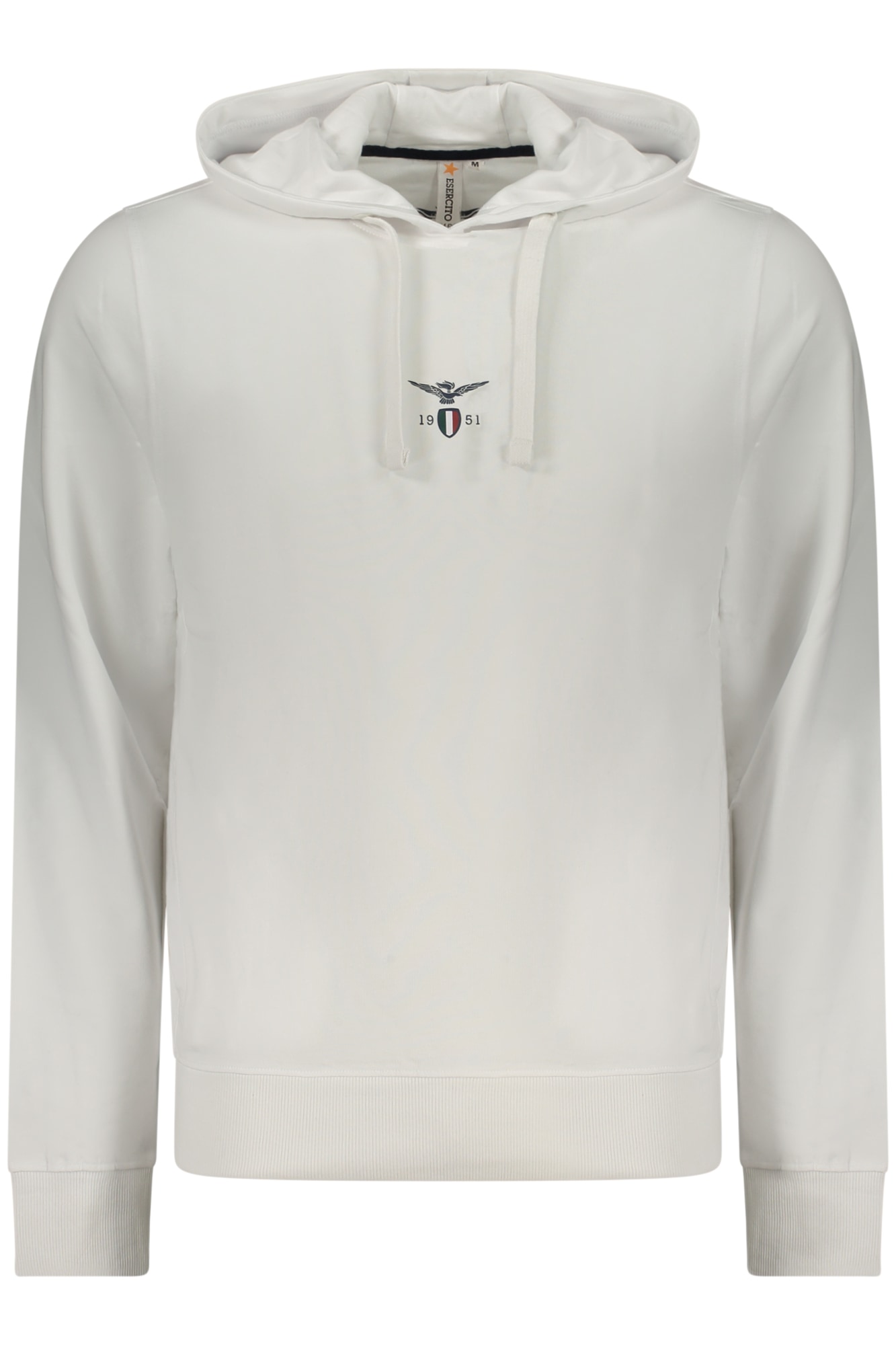 WEISSES HERREN-SWEATSHIRT MIT REISSVERSCHLUSS DER MILITÄRAKADEMIE