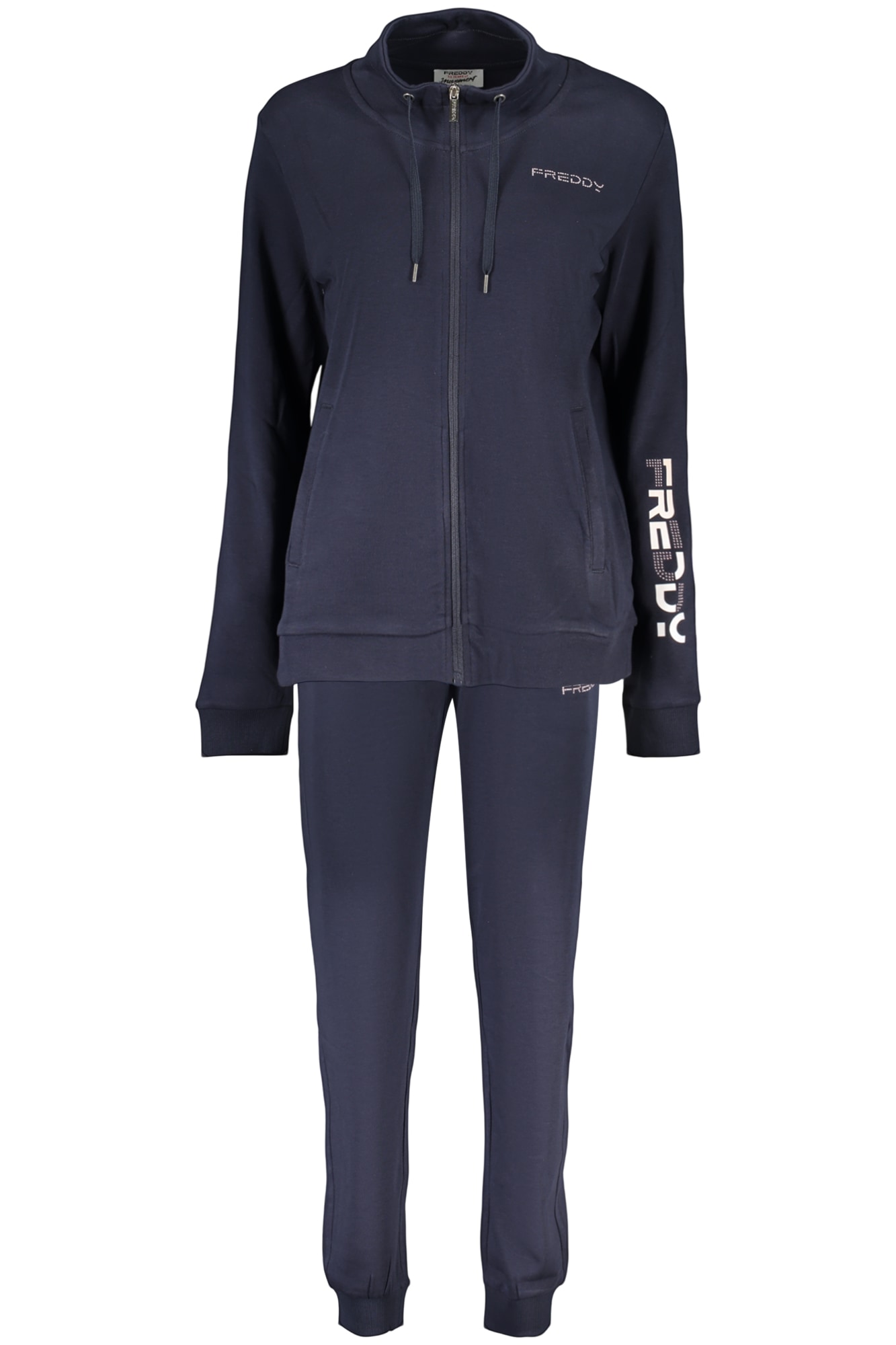 FREDDY DAMEN BLAUES SWEATSHIRT MIT REISSVERSCHLUSS
