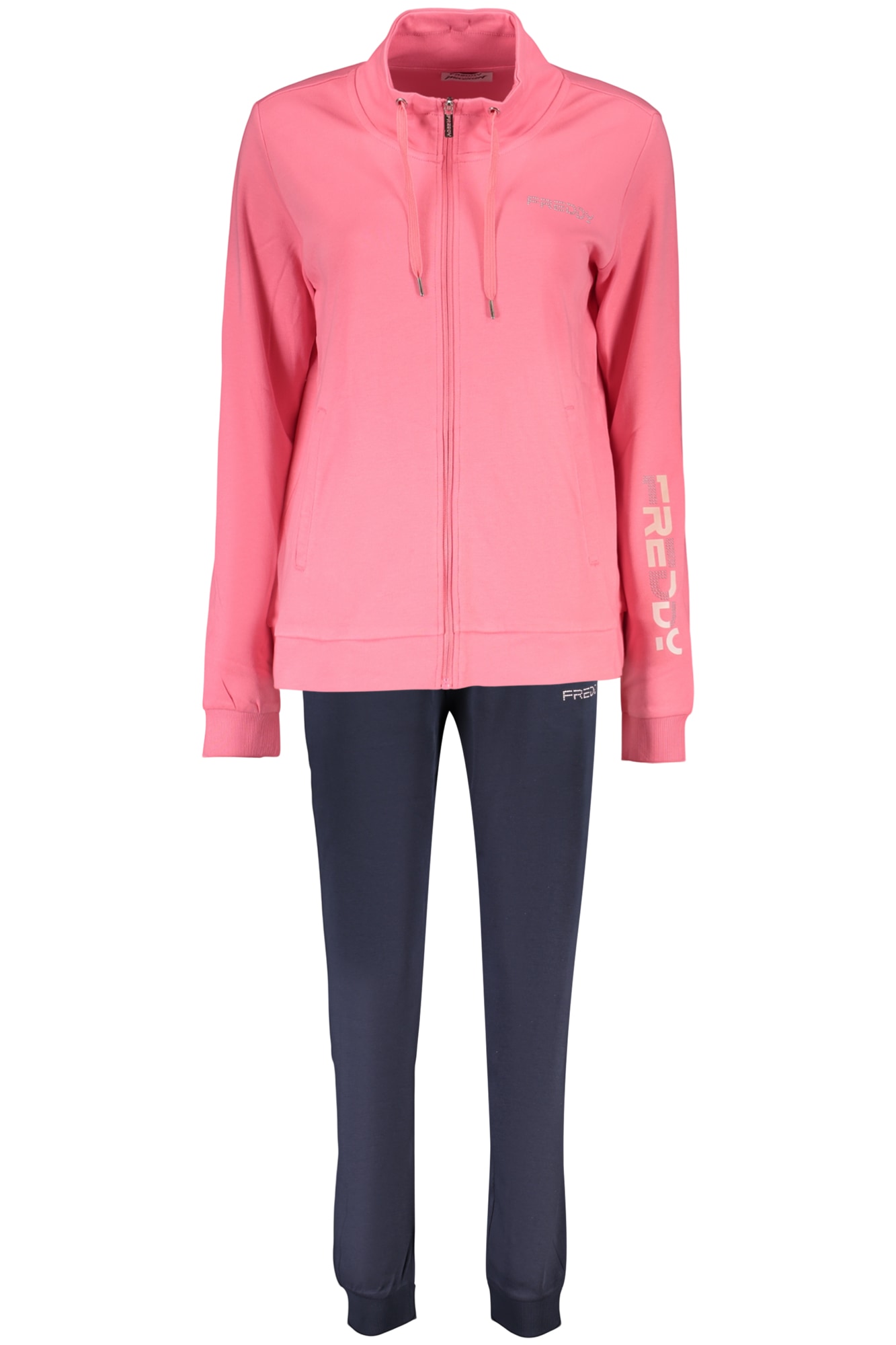 FREDDY DAMEN-SWEATSHIRT MIT REISSVERSCHLUSS IN PINK