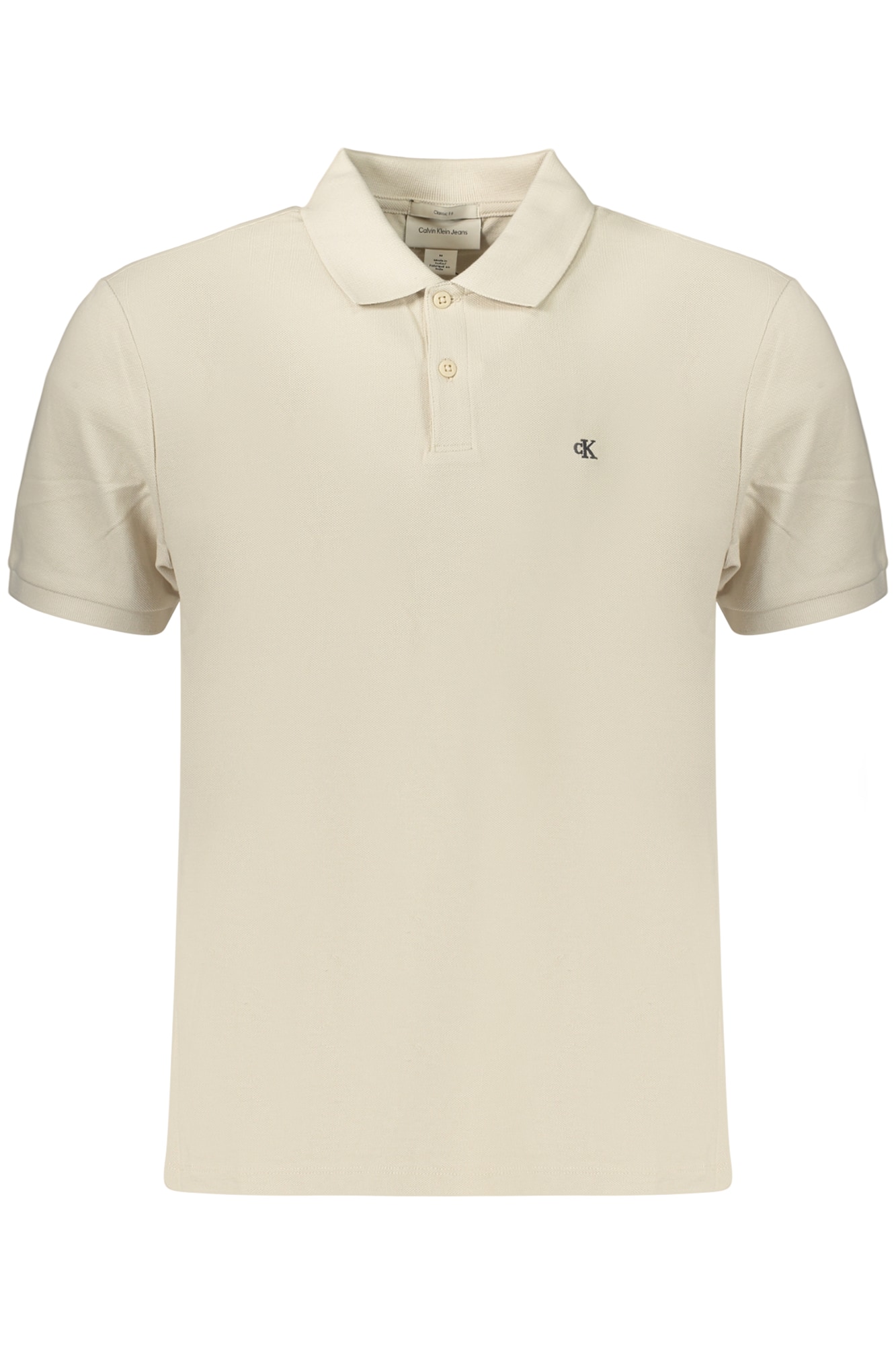 CALVIN KLEIN HERREN-POLOSHIRT MIT KURZEN ÄRMELN, BEIGE