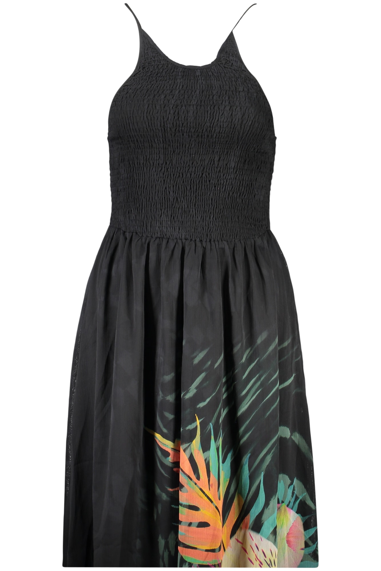 DESIGUAL DAMEN LANGES SCHWARZES KLEID