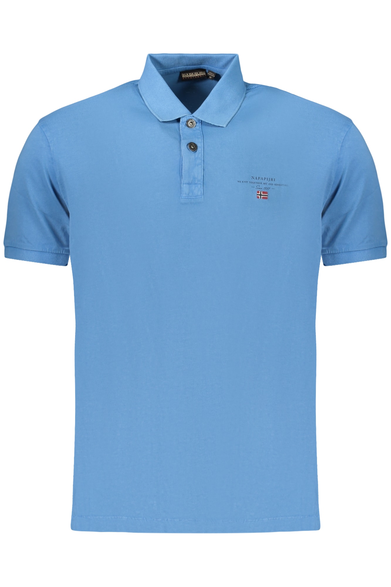 NAPAPIJRI Herren-Poloshirt mit kurzen Ärmeln, blau