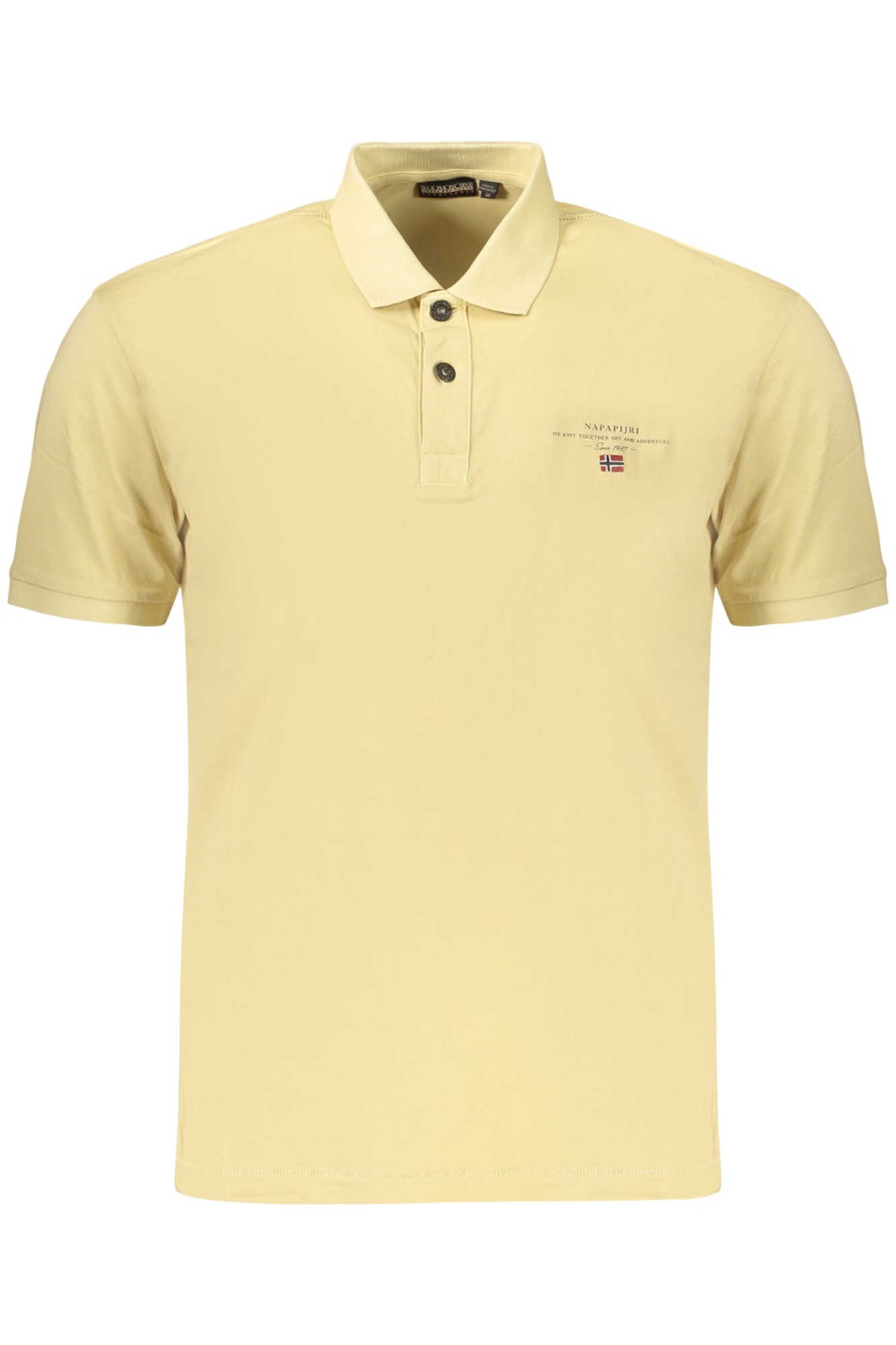 NAPAPIJRI HERREN-KURZARM-POLOSHIRT, BEIGE