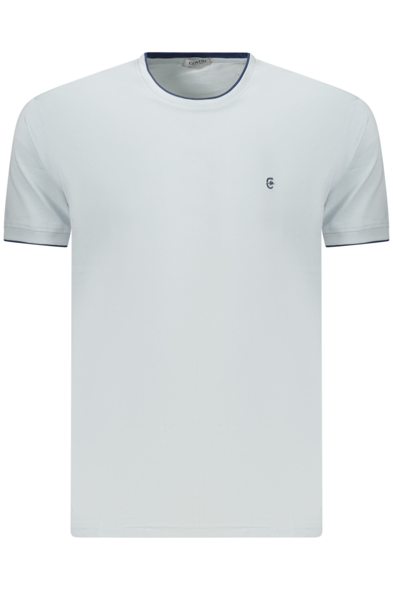 COVERI MOVING Herren-Kurzarm-T-Shirt, Blau