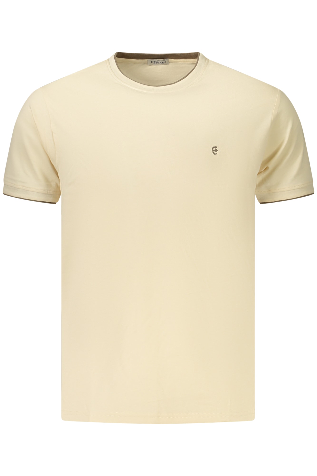 COVERI MOVING Herren-T-Shirt mit kurzen Ärmeln, Beige