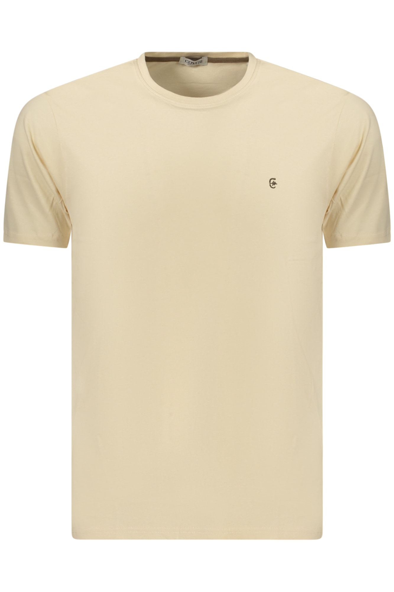 COVERI MOVING Herren-T-Shirt mit kurzen Ärmeln, Beige