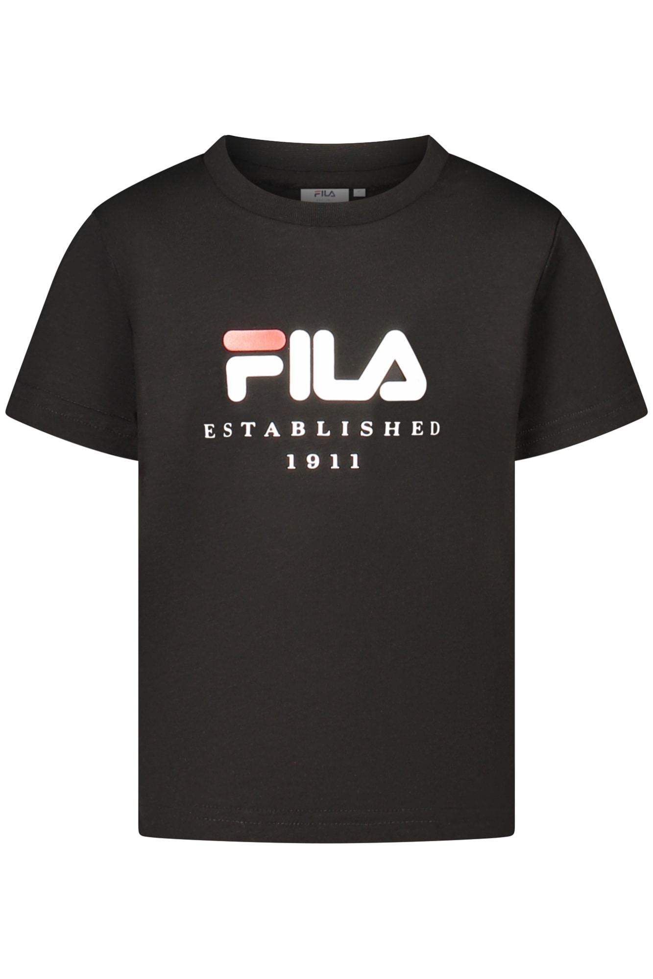 FILA Kurzarm-T-Shirt für Mädchen, Schwarz